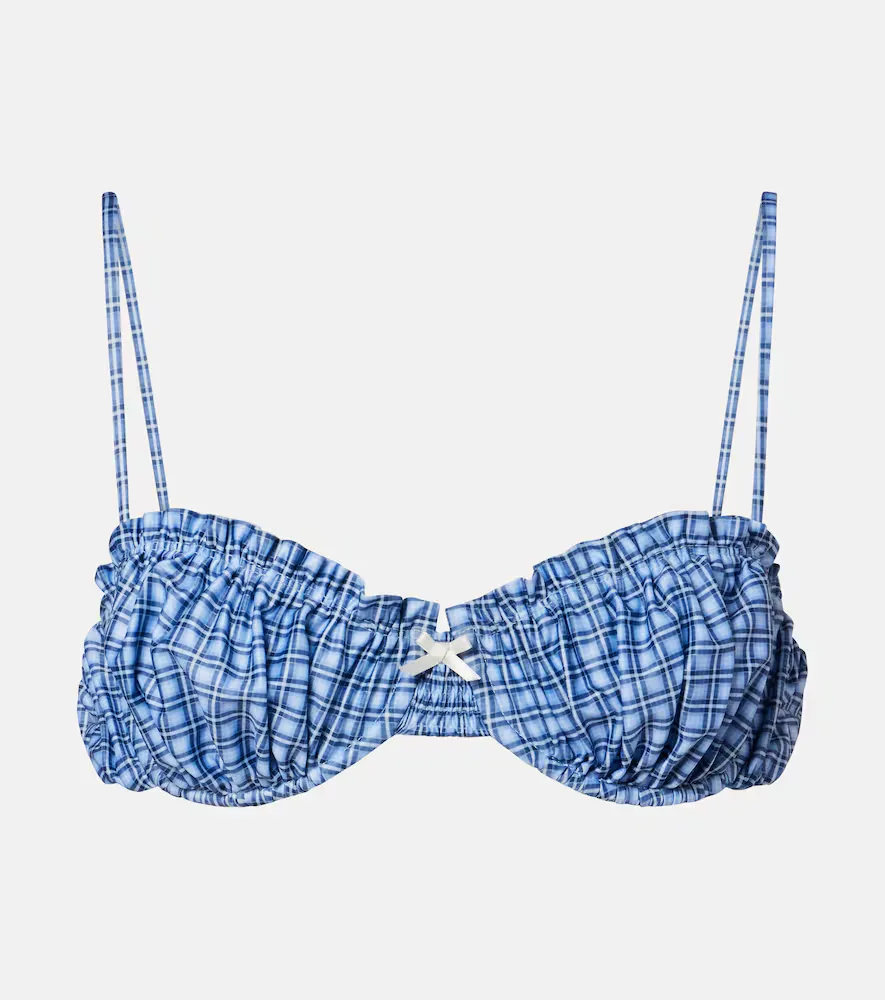 Haut De Bikini Moana à Carreaux