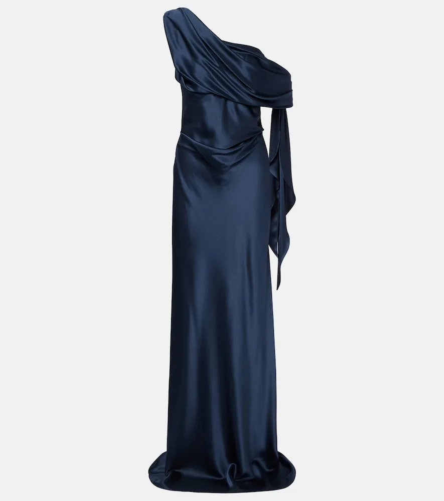 Robe Asymétrique En Soie