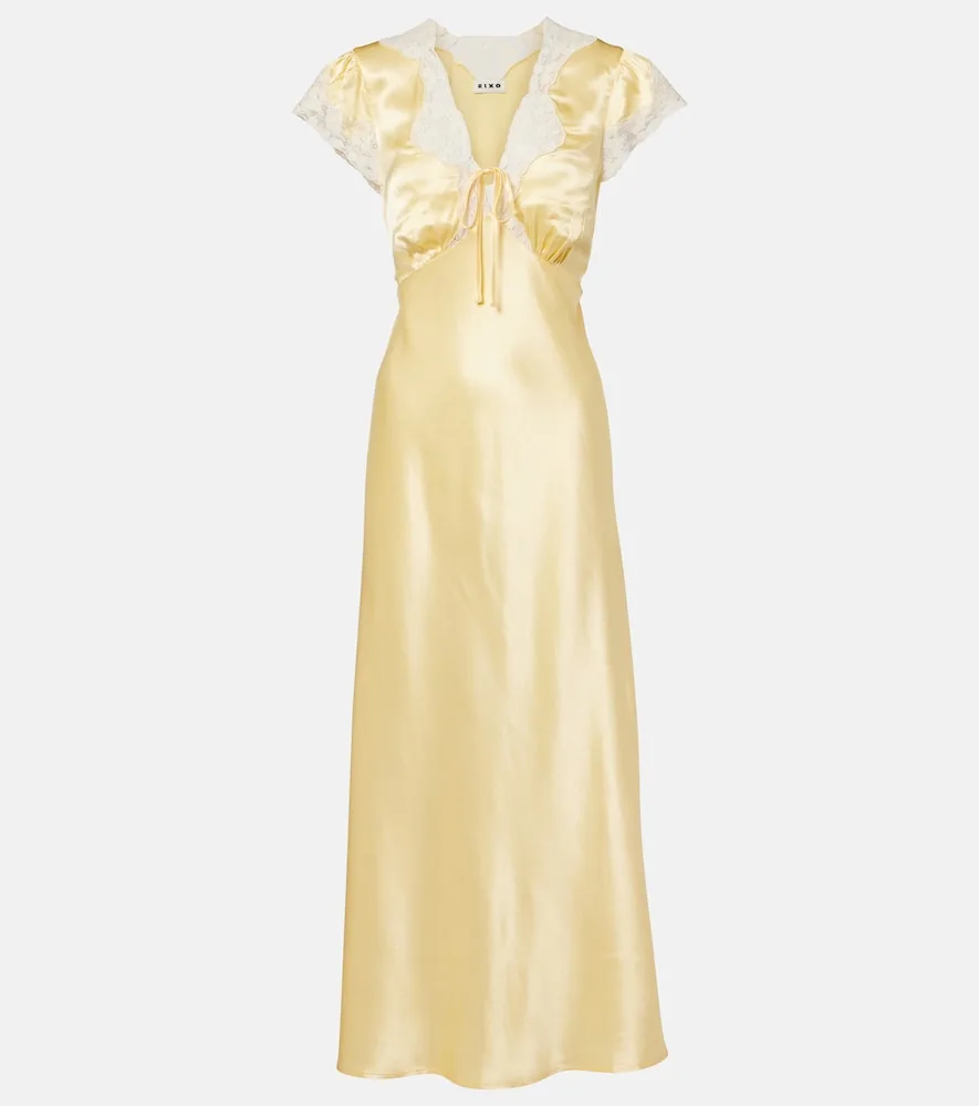 Robe Longue En Satin