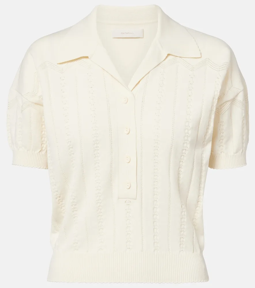 Polo Acme En Pointelle De Coton Mélangé