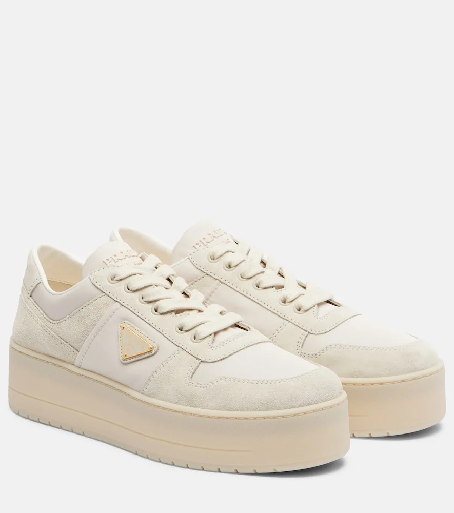 Baskets Downtown Bold En Re-Nylon Et Daim
