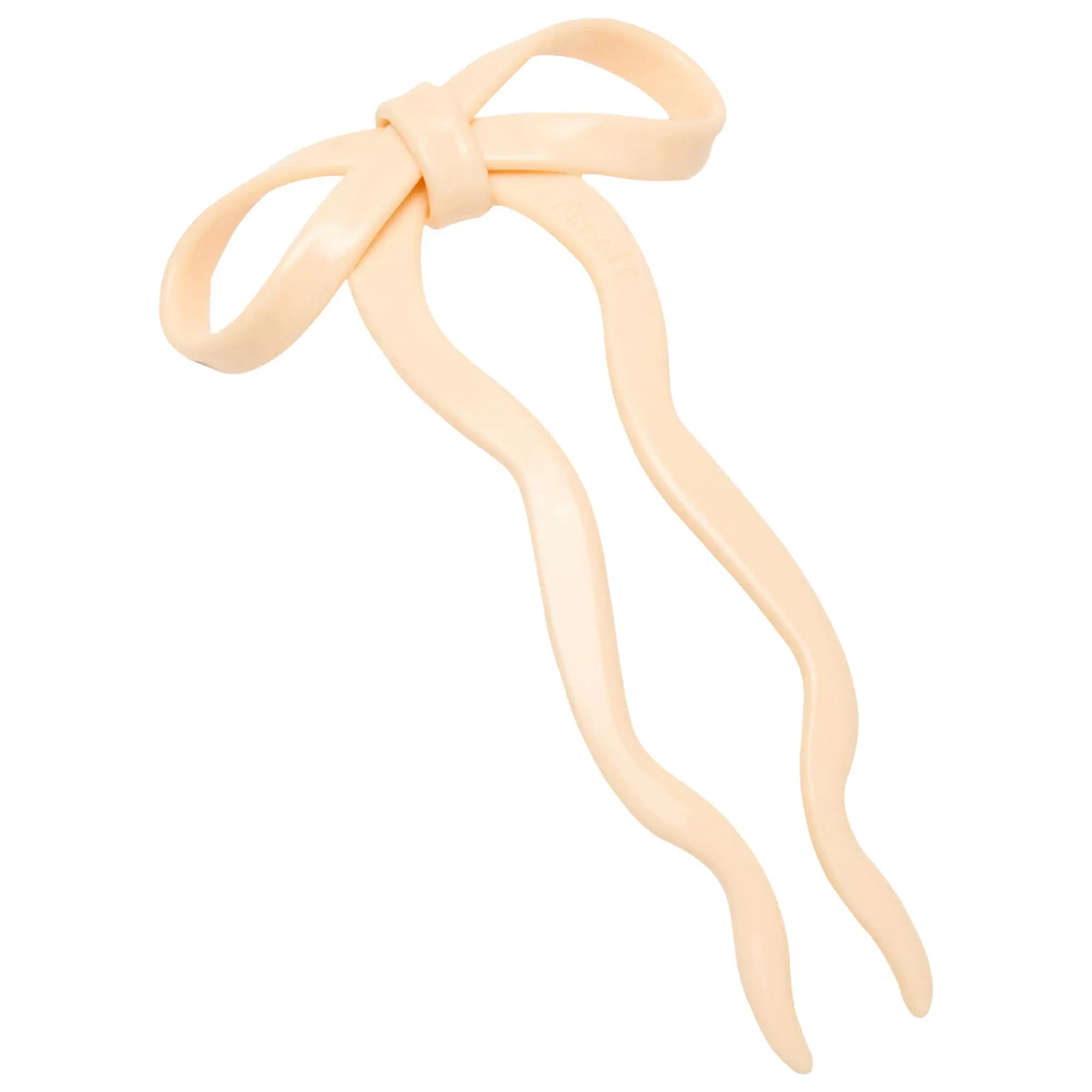 Large Cream Bow Hair Pin