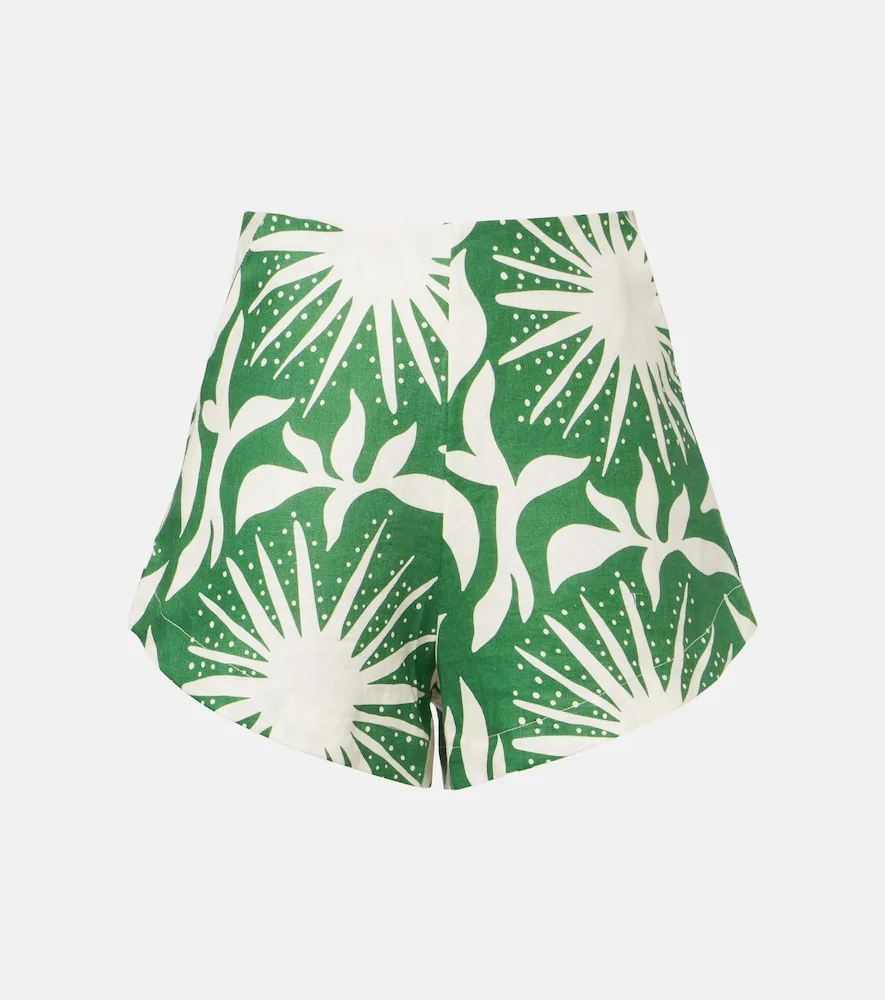 Short Bahamas Imprimé En Lin