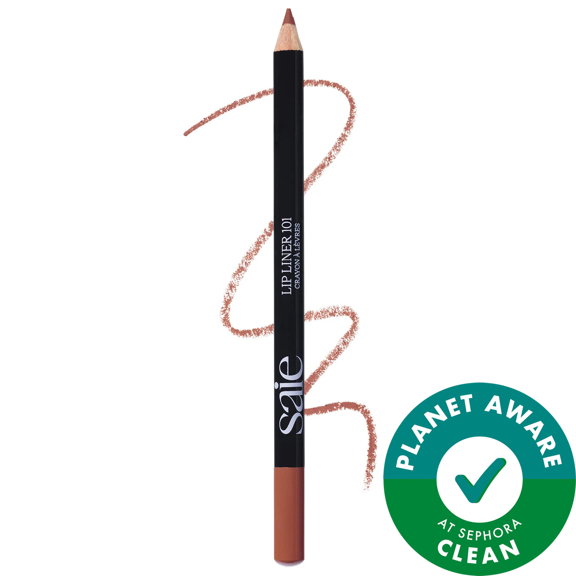 Lip Liner 101: Creamy & Nourishing Lip Pencil Fox.05 oz/1.41 G by Saie