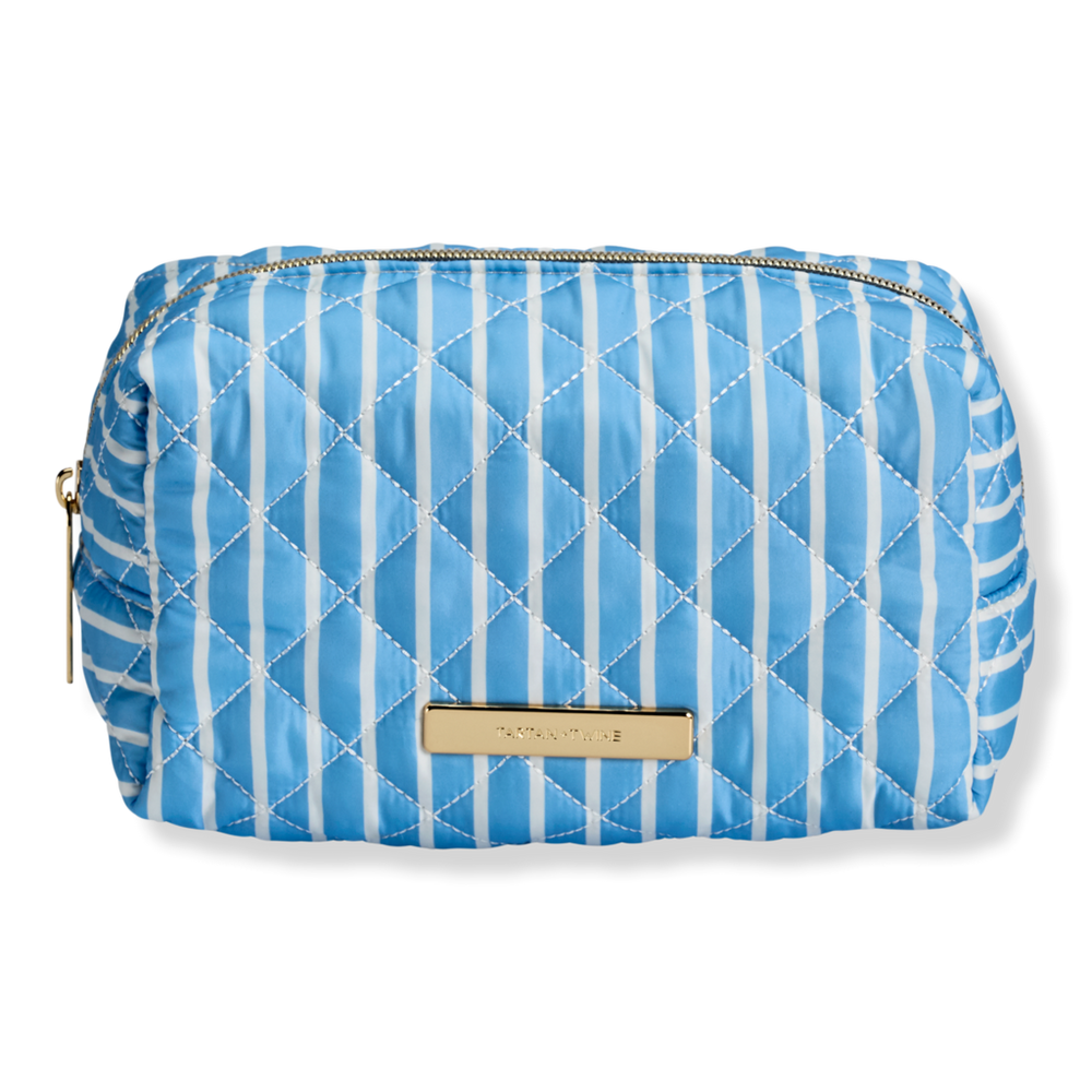 Large Blue Pinstripe Loaf Bag