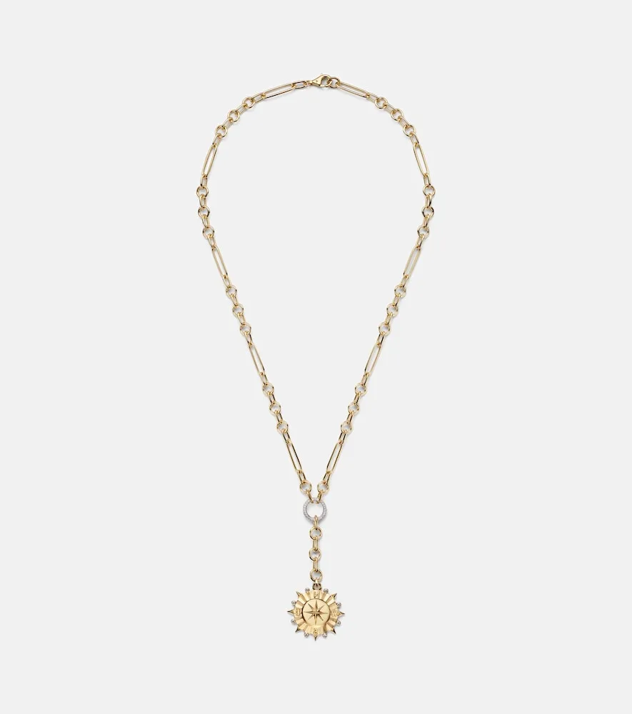 Collier Interne Compass Small En or 18 ct Et Diamants