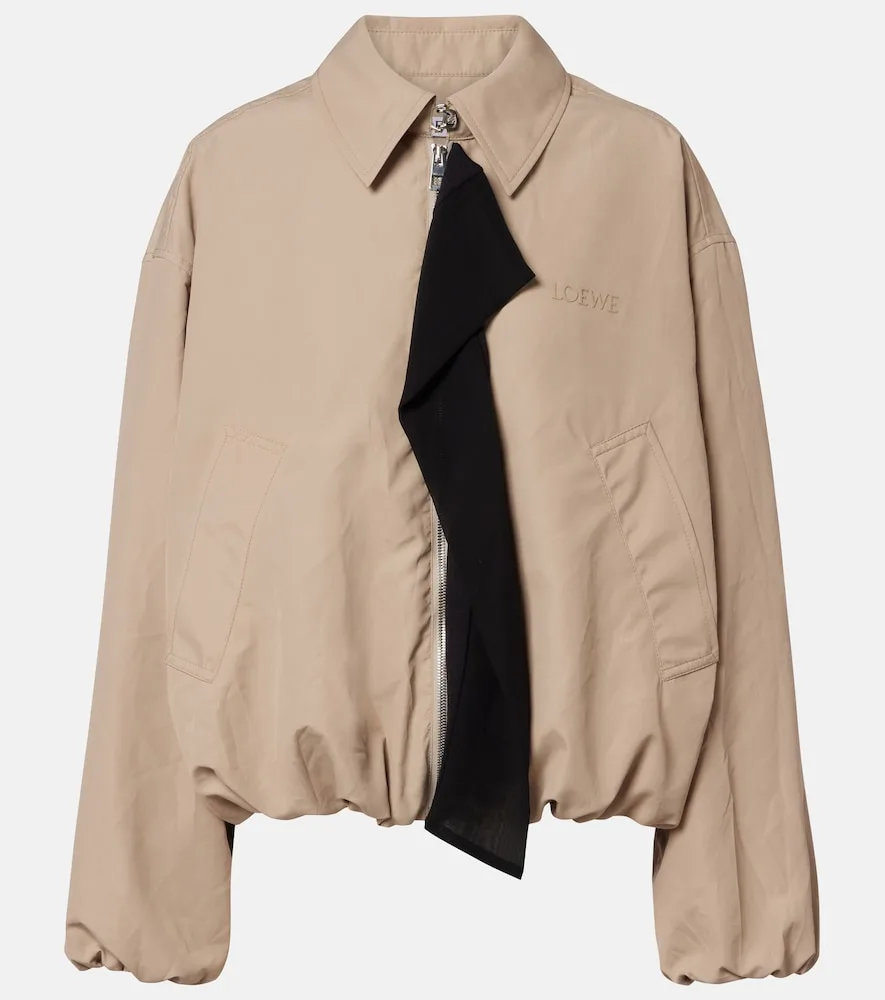 Veste Blouson à Logo Sérigraphié