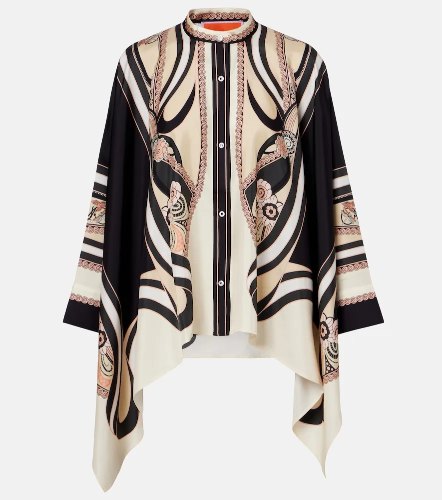 Chemise Foulard En Sergé De Soie