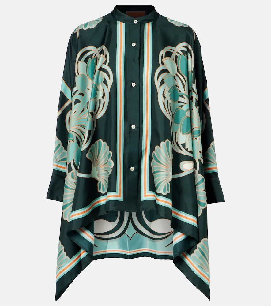 Chemise Foulard En Sergé De Soie