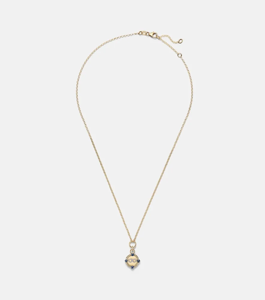 Collier Infinite Gratitude En or 18 ct, Diamants Et Saphirs
