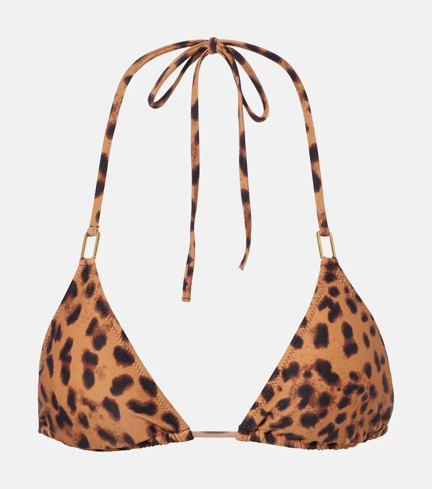 Haut De Bikini Cancun à Imprimé Léopard