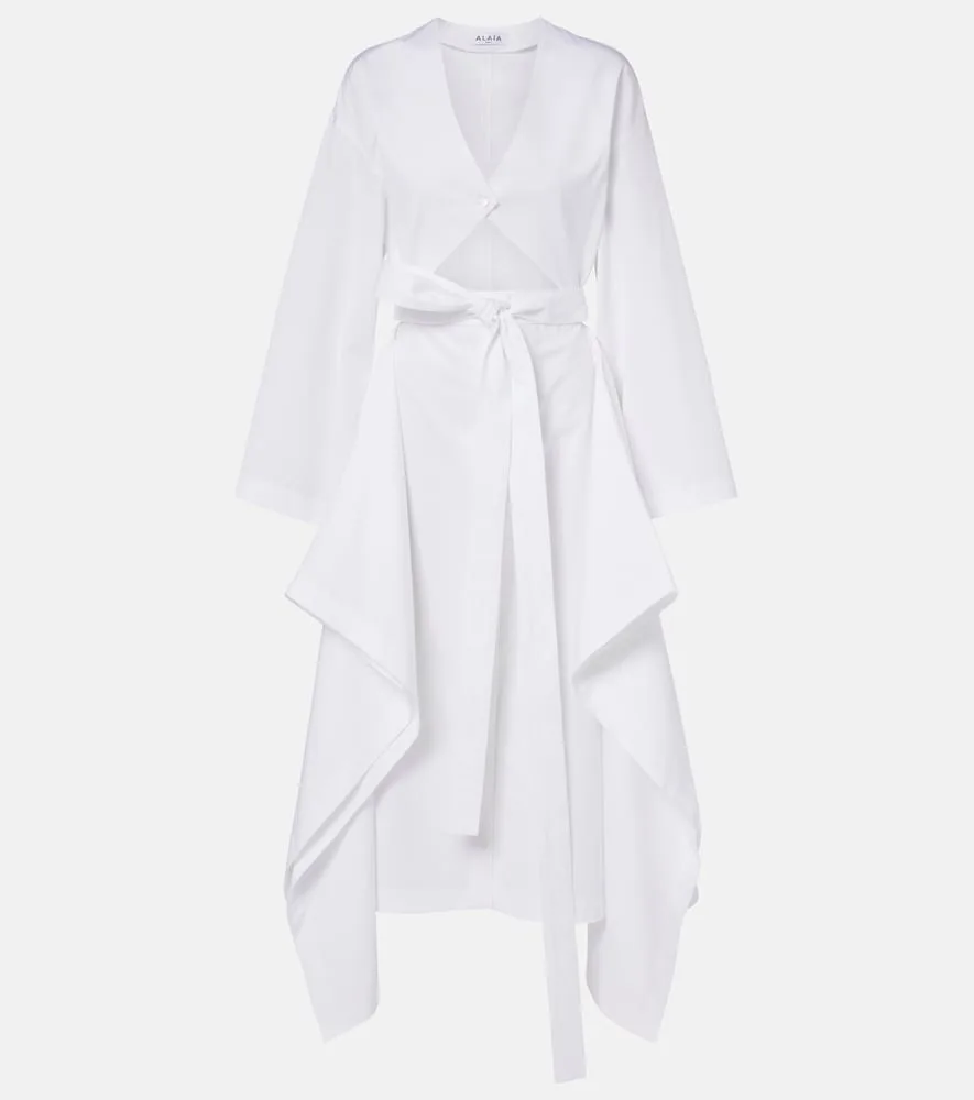 Robe Midi En Popeline De Coton
