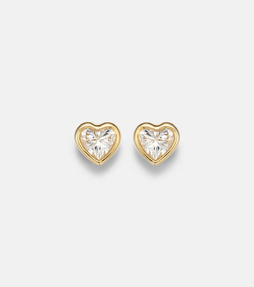 Boucles D'oreilles Heart En or 18 ct (750/1000) Et Diamants