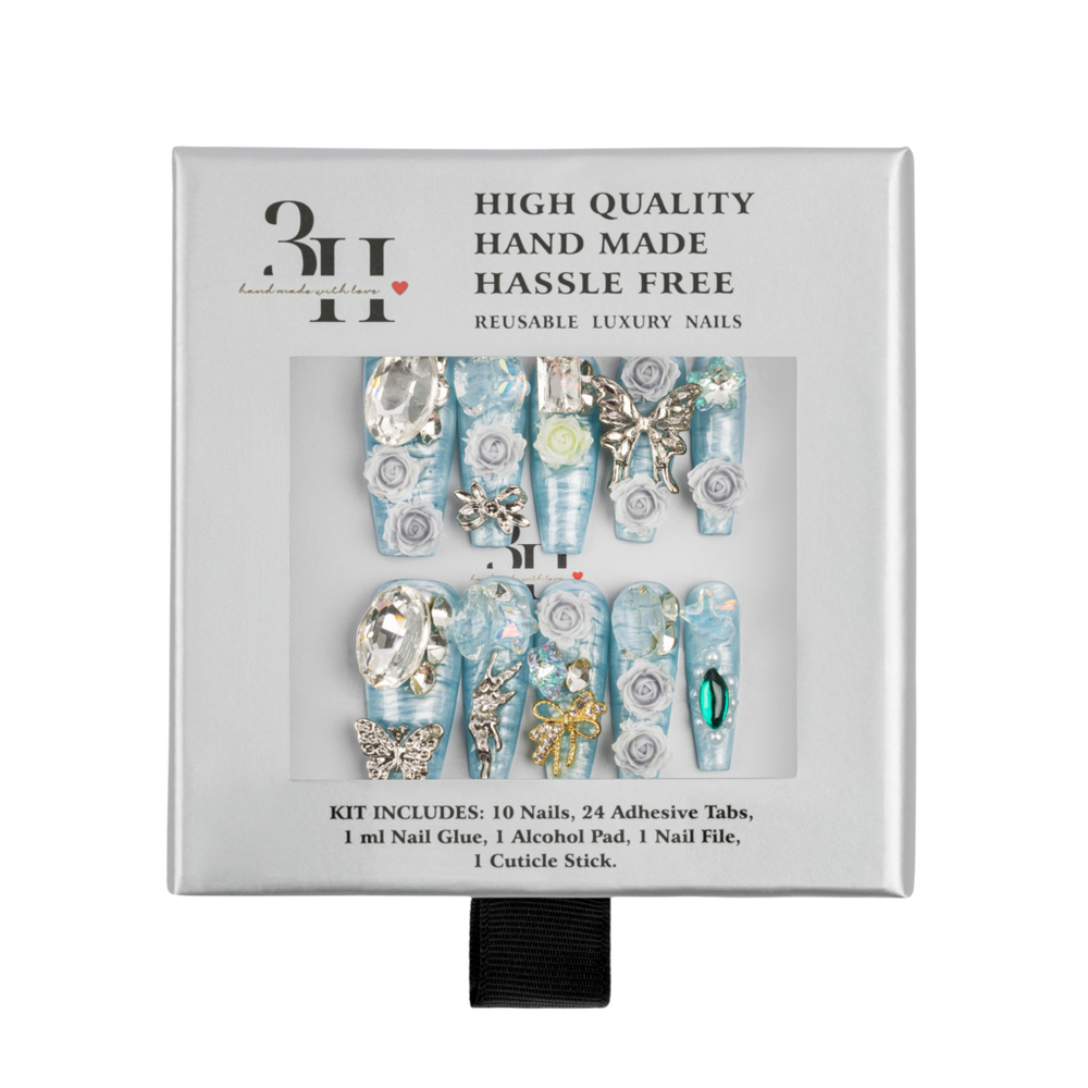 Arctic Jewel Handmade Press-On Nails - by 3H Nails