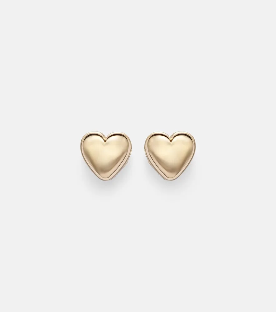 Boucles D'oreilles Puffy Heart En or 14 ct