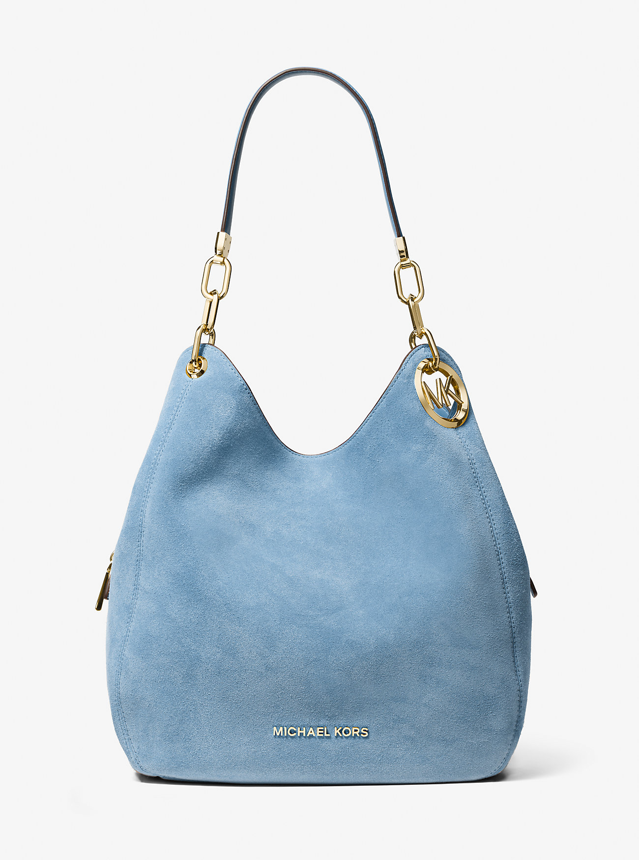 MK Lillie Large Suede Shoulder Bag -