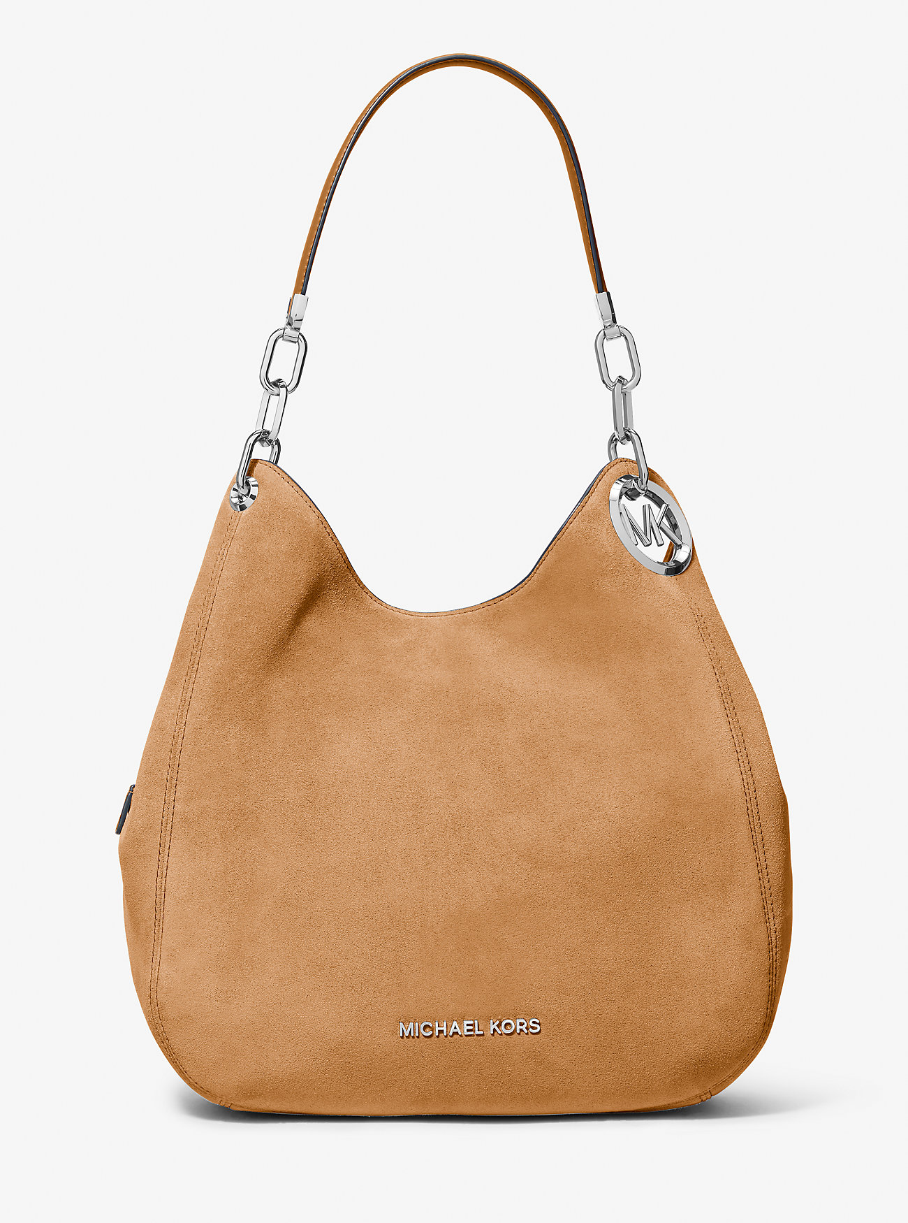 MK Lillie Large Suede Shoulder Bag -