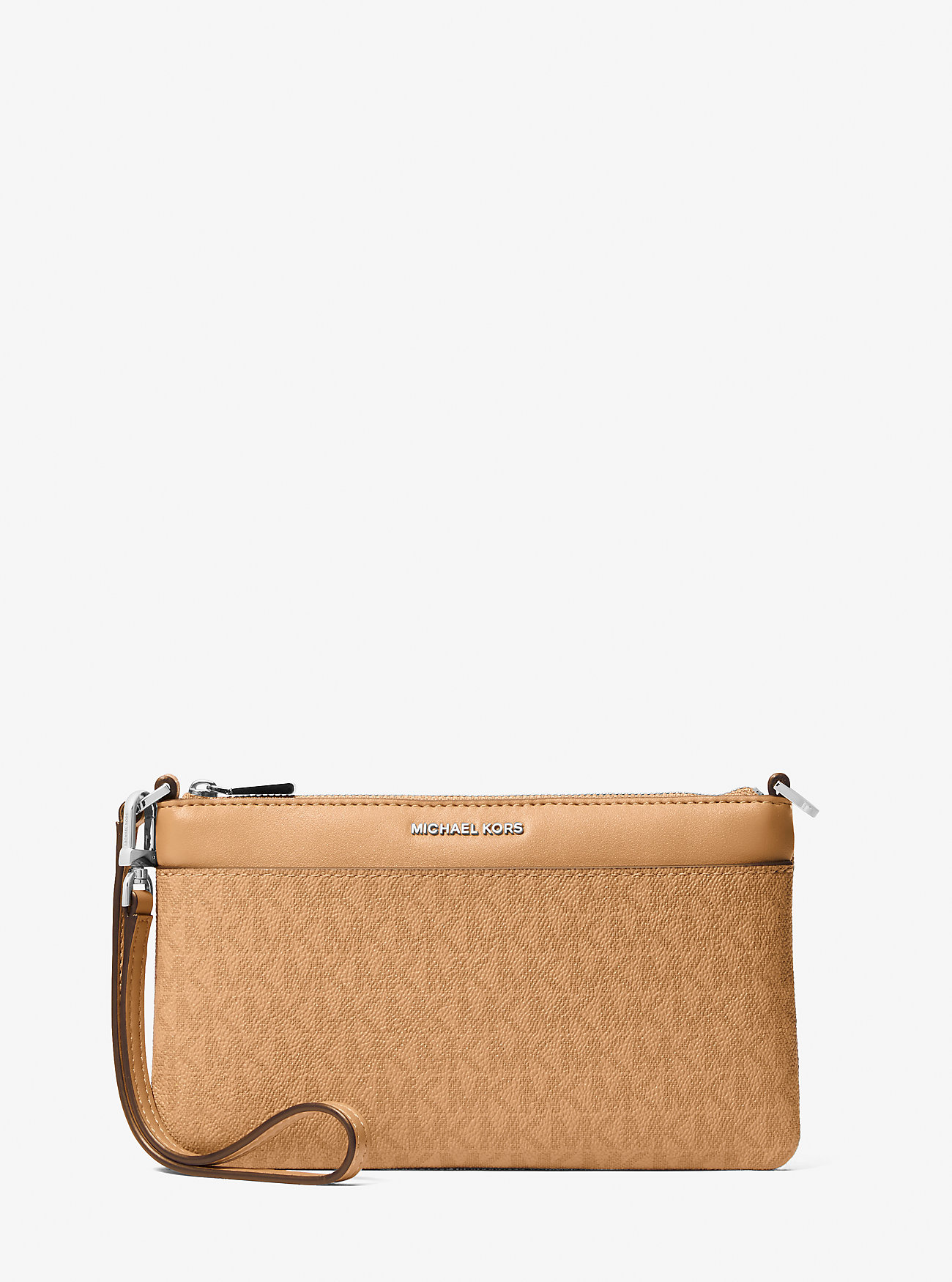 MK Jet Set Medium Signature Logo Convertible Wristlet - by MICHAEL Michael Kors