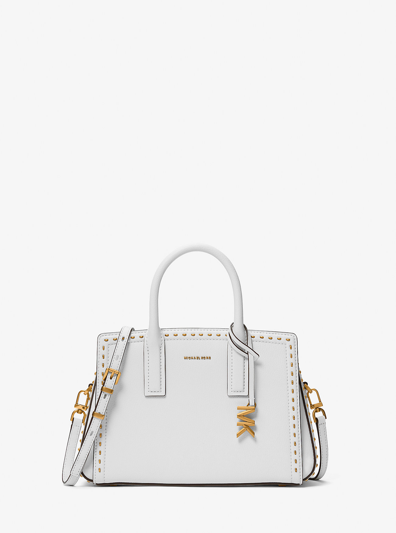 MK Laila Small Studded Leather Satchel -