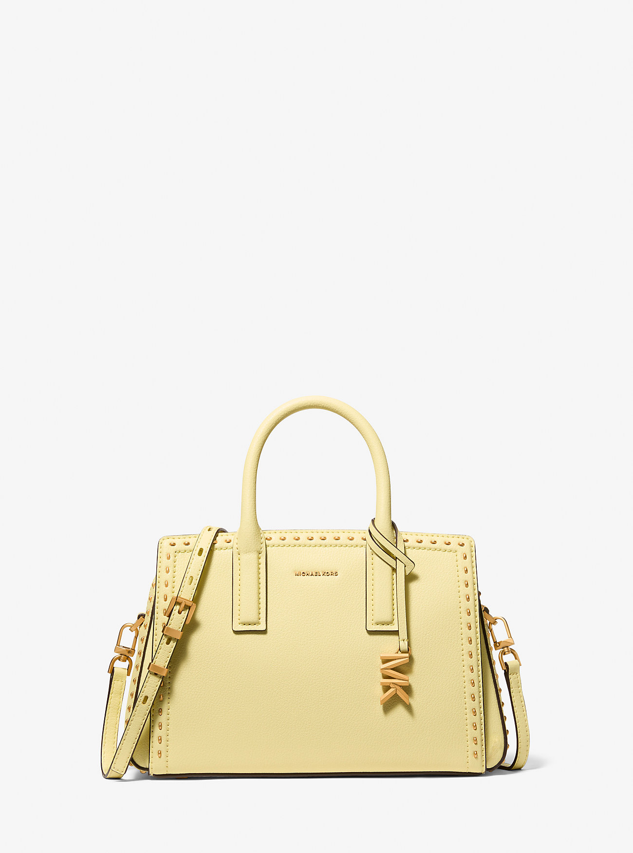 MK Laila Small Studded Leather Satchel -