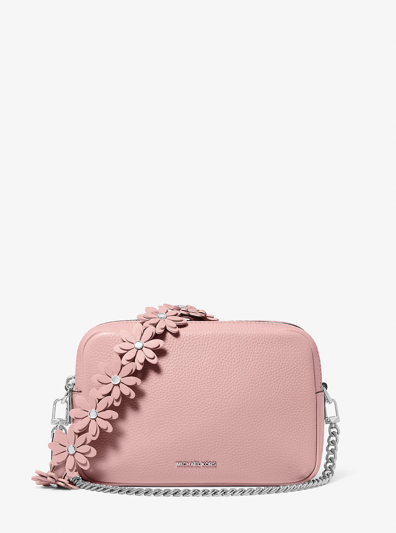 MK Bryant Medium Pebbled Leather Camera Crossbody Bag -