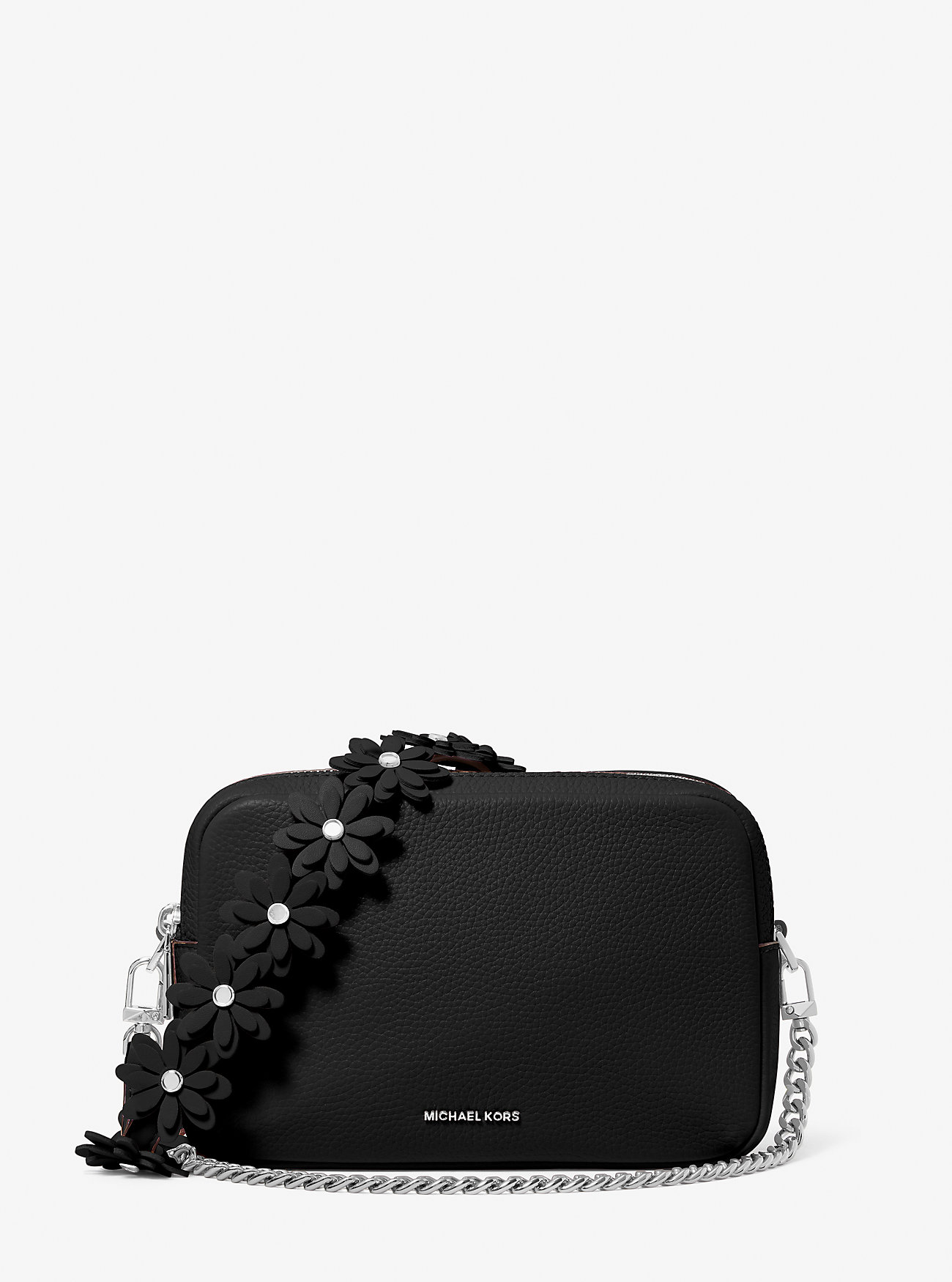 MK Bryant Medium Pebbled Leather Camera Crossbody Bag -