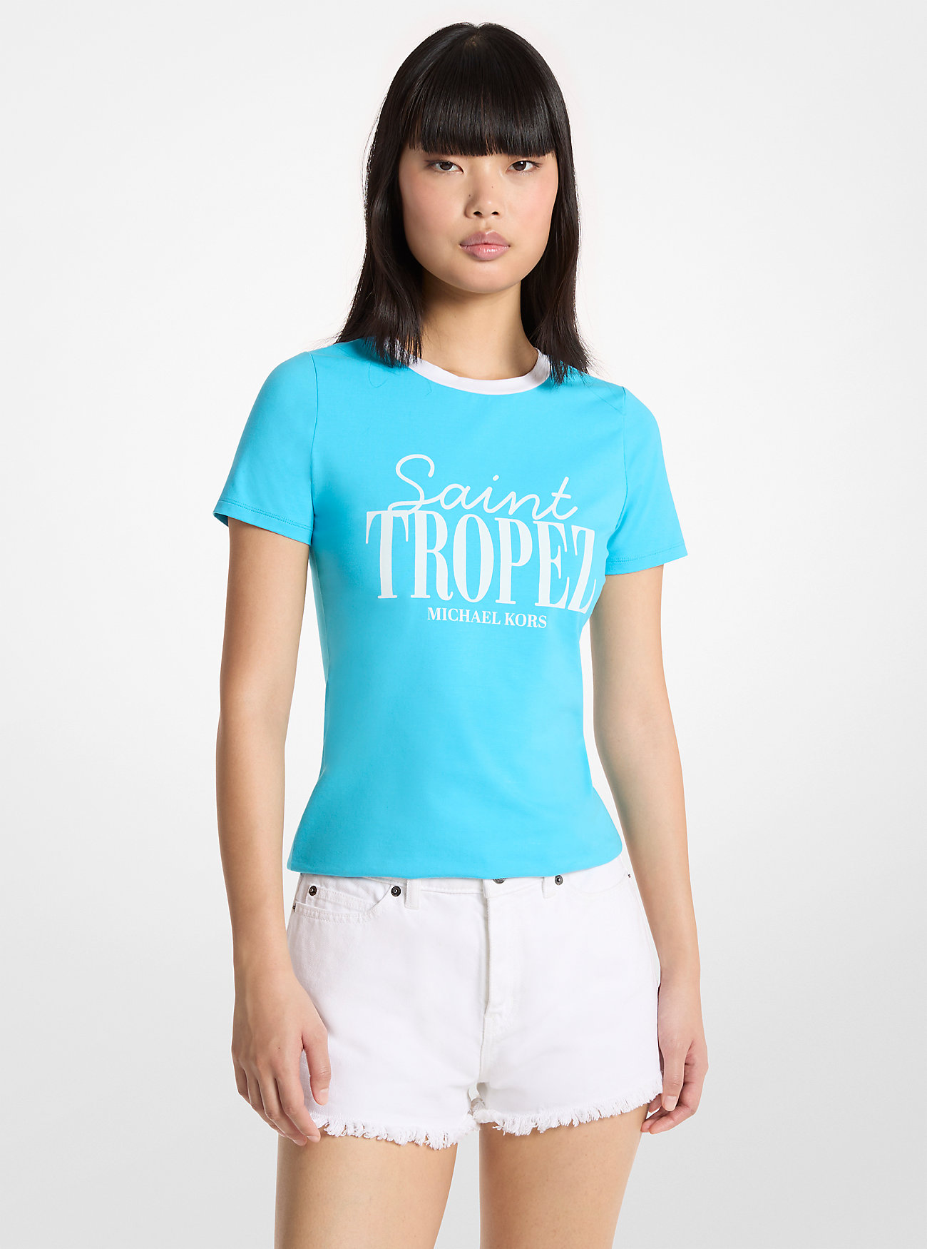 MK St. Tropez Stretch Cotton T-Shirt -