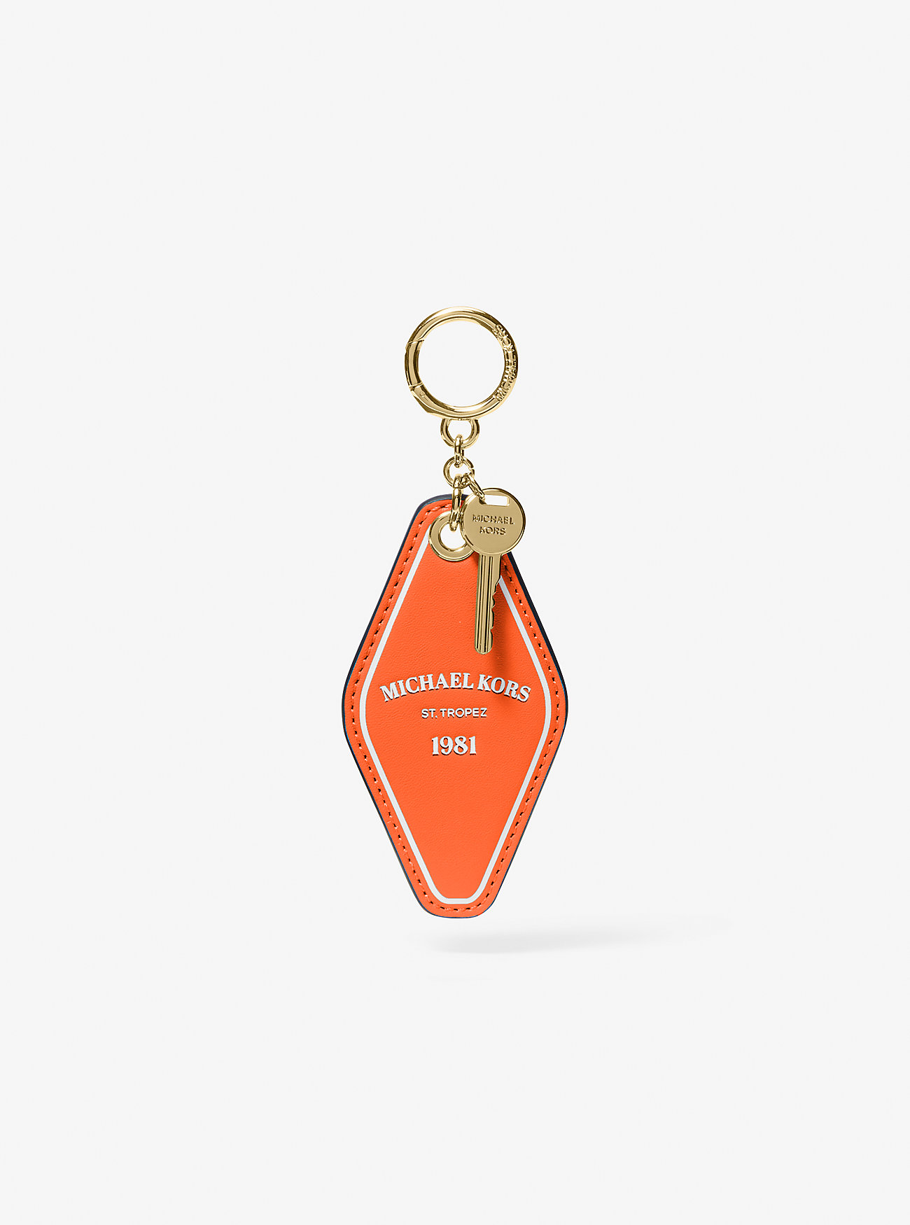 MK Hotel Key Bag Charm - Orange