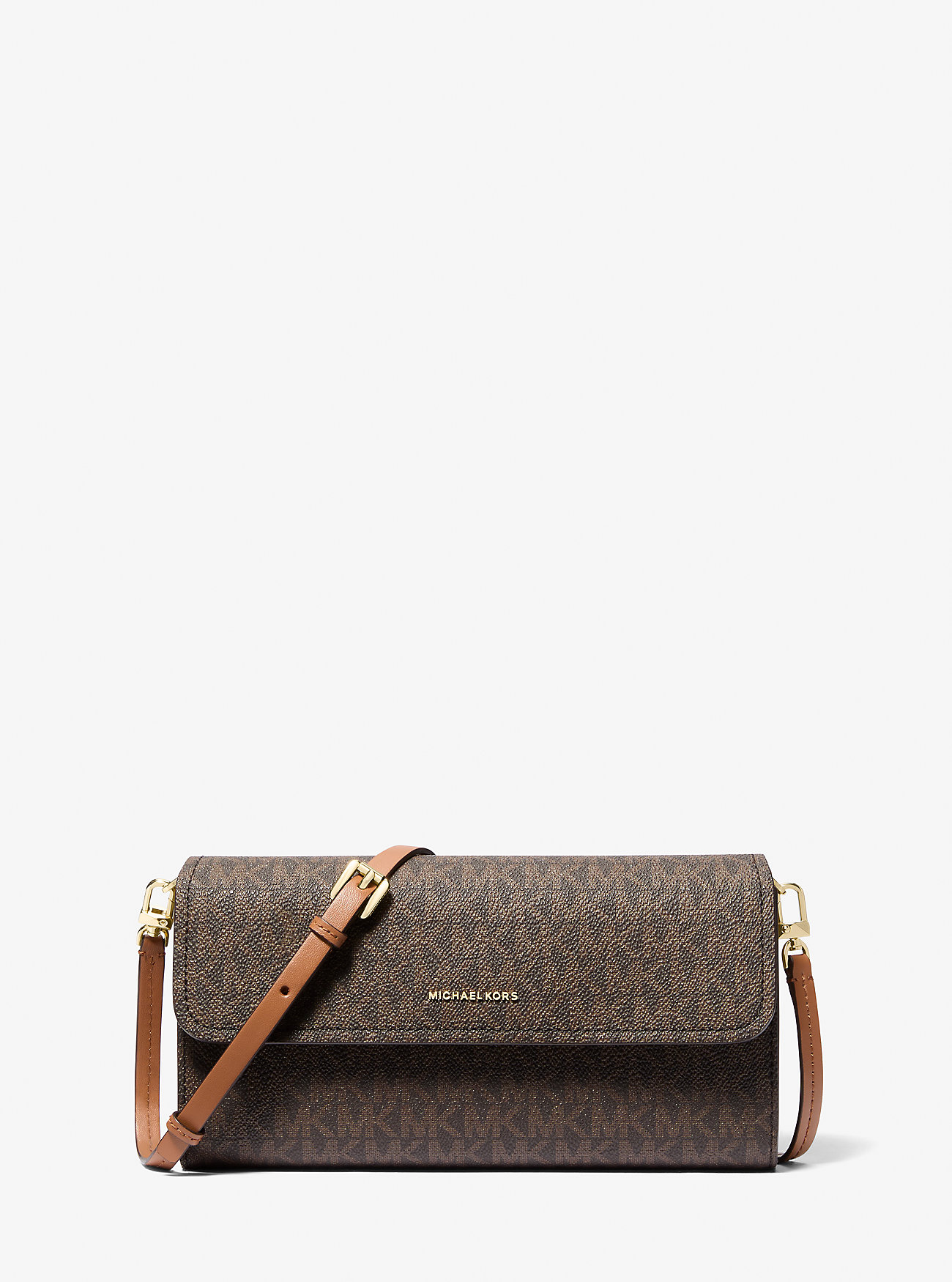 MK Jet Set Small Signature Logo Smartphone Crossbody Bag -