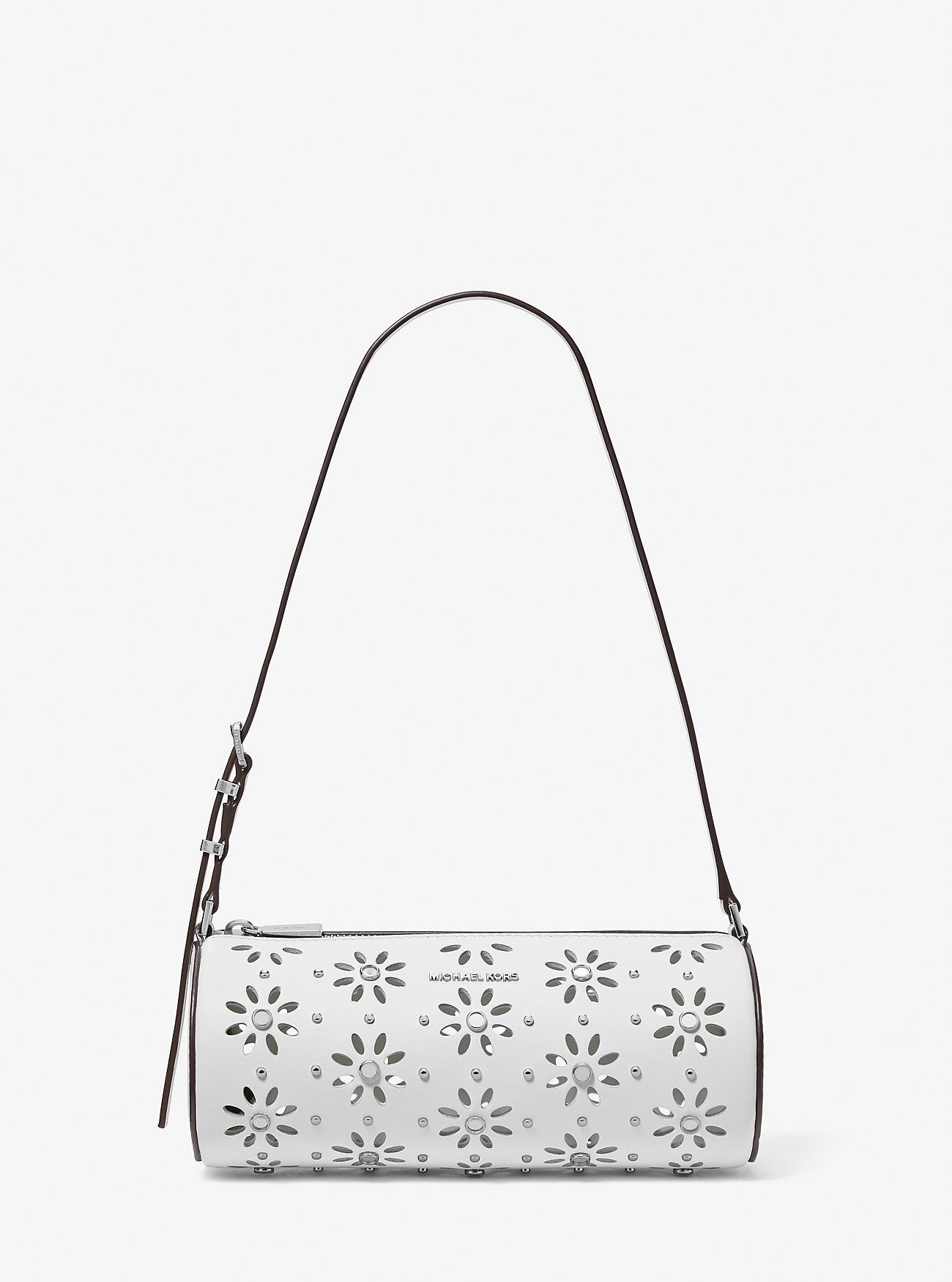 MK Izzy Small Pebbled Leather Barrel Pochette -