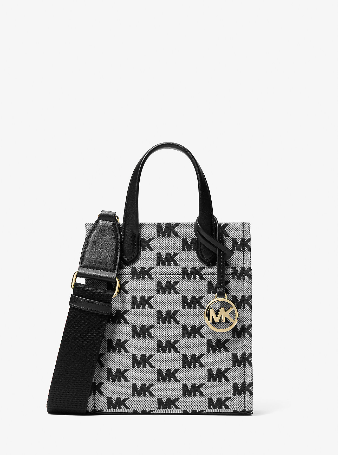 MK Gigi Extra-Small Logo Jacquard Crossbody Bag -