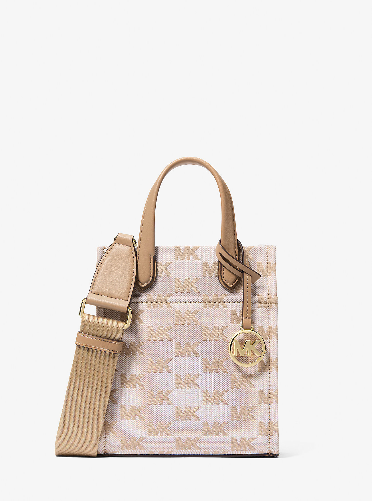 MK Gigi Extra-Small Logo Jacquard Crossbody Bag -