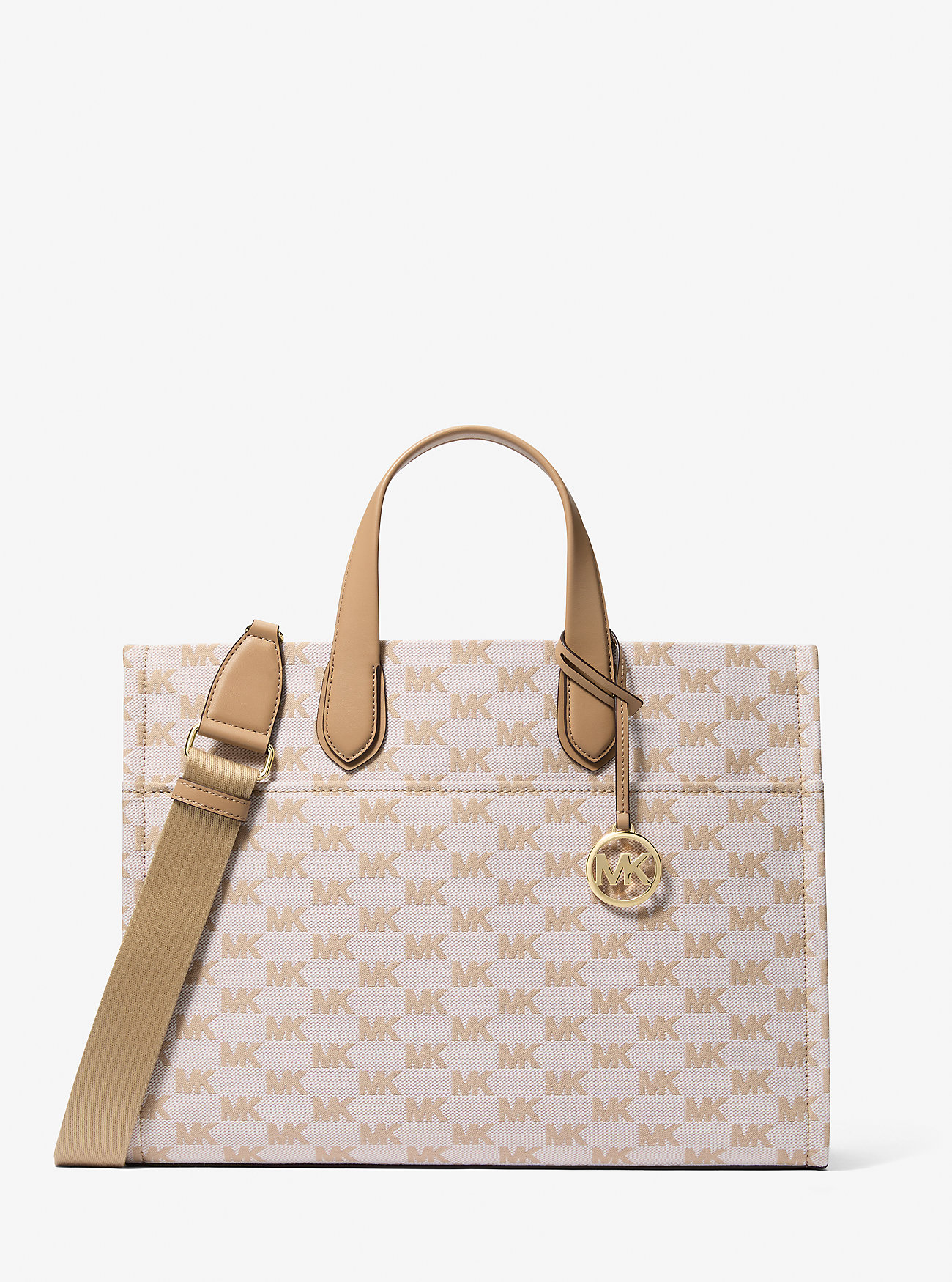 MK Gigi Large Logo Jacquard Large Tote Bag -
