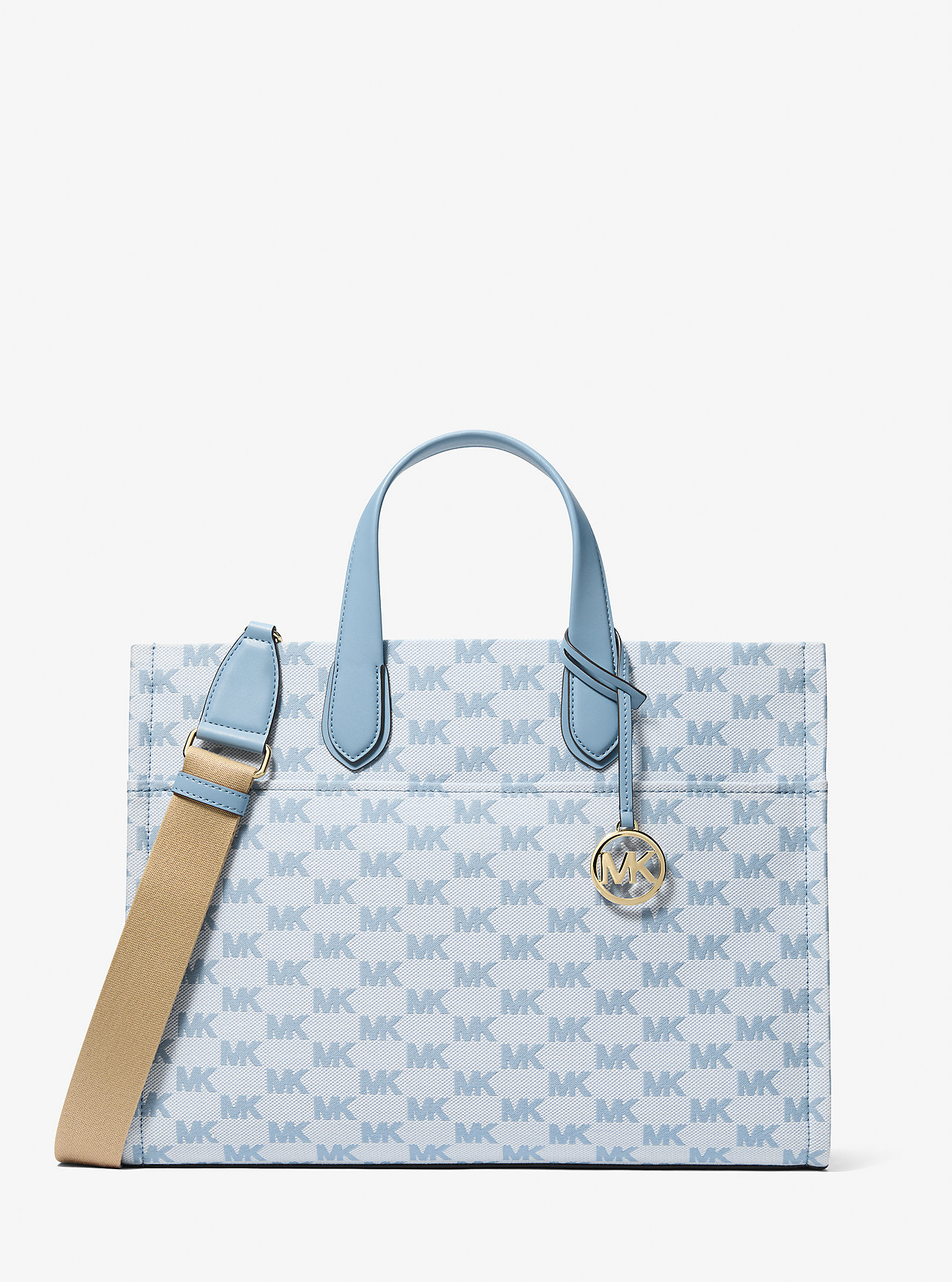 MK Gigi Large Logo Jacquard Large Tote Bag -