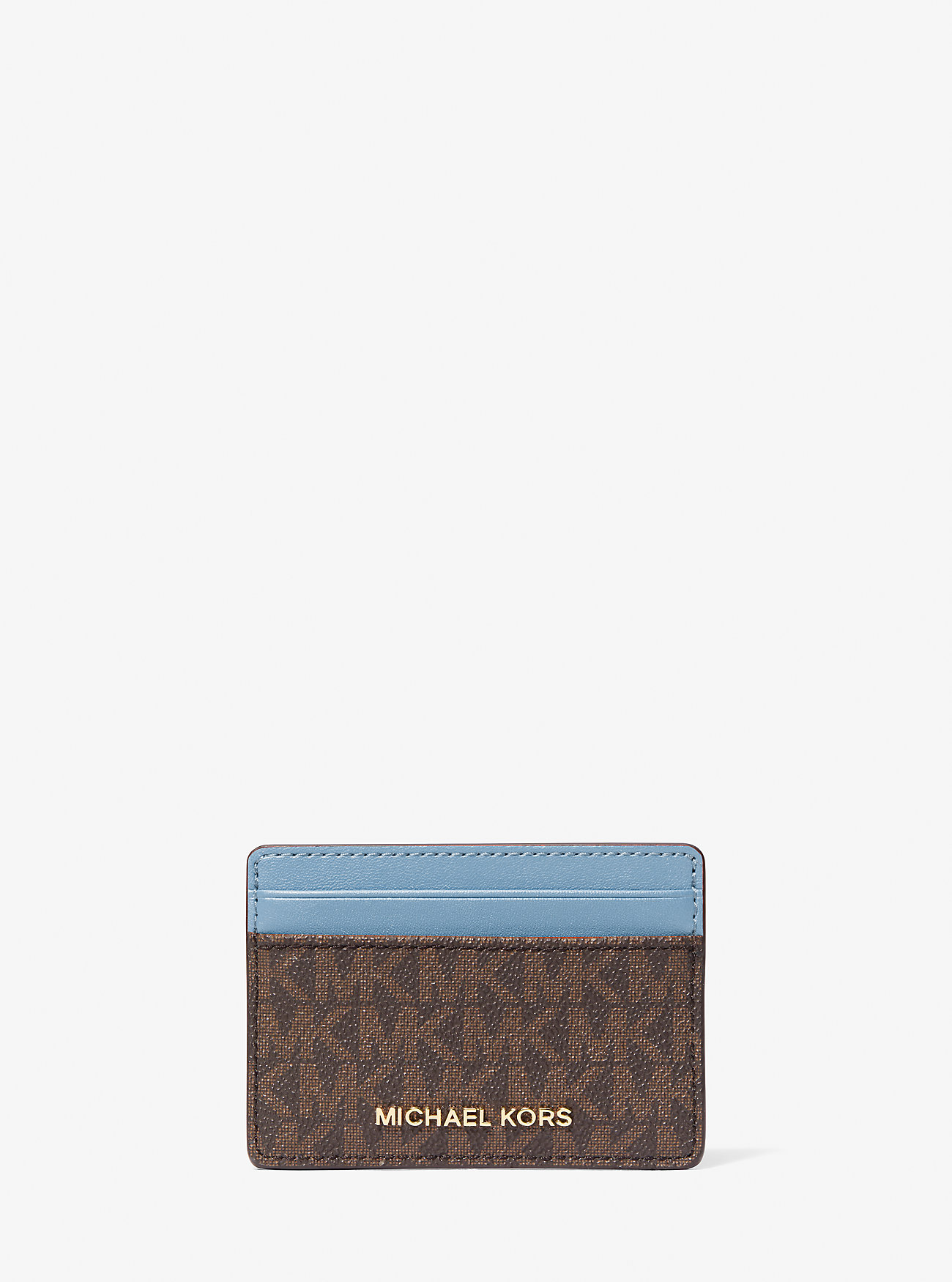 MK Jet Set Signature Logo Card Case -