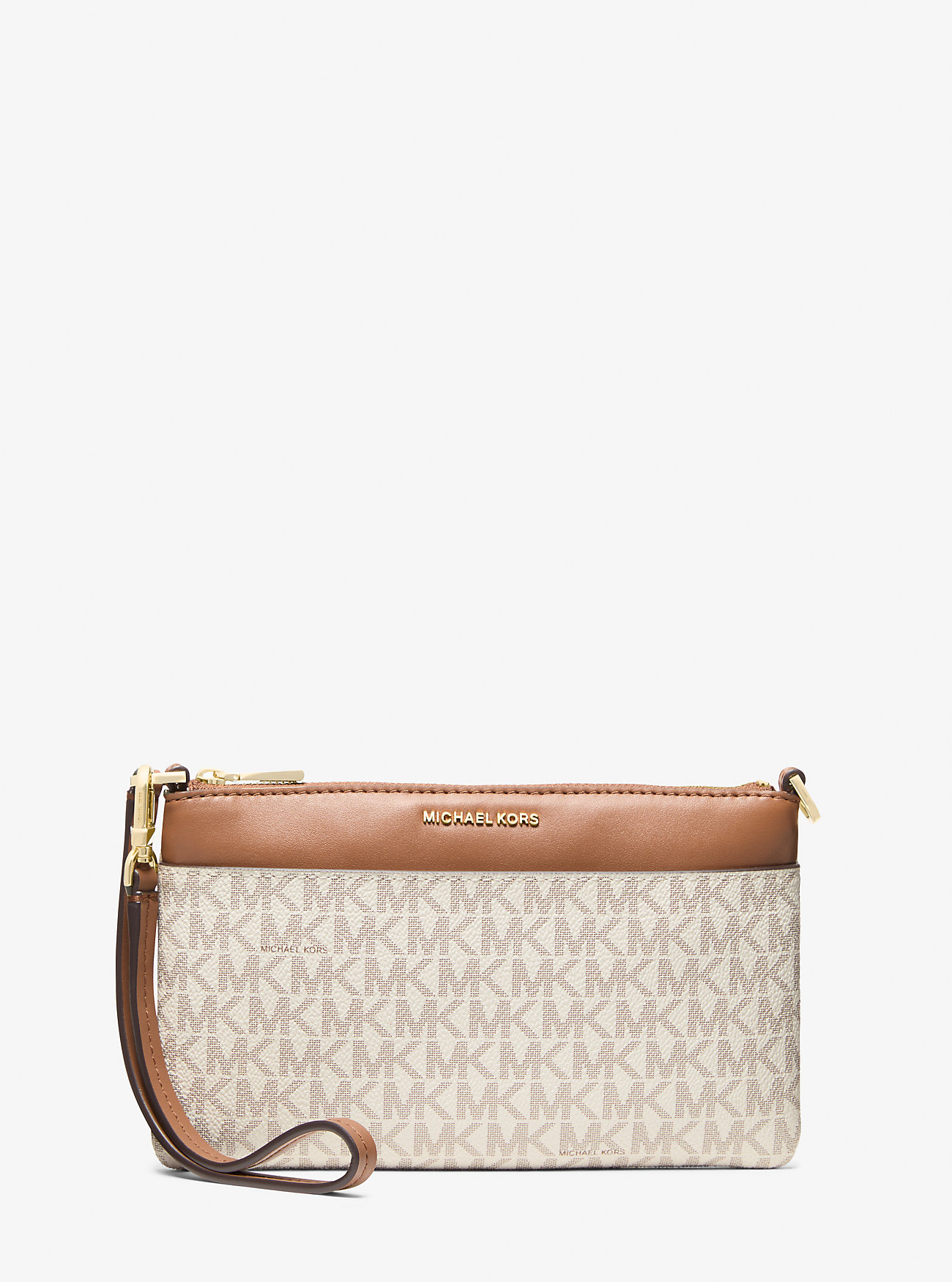 MK Jet Set Medium Signature Logo Wristlet -