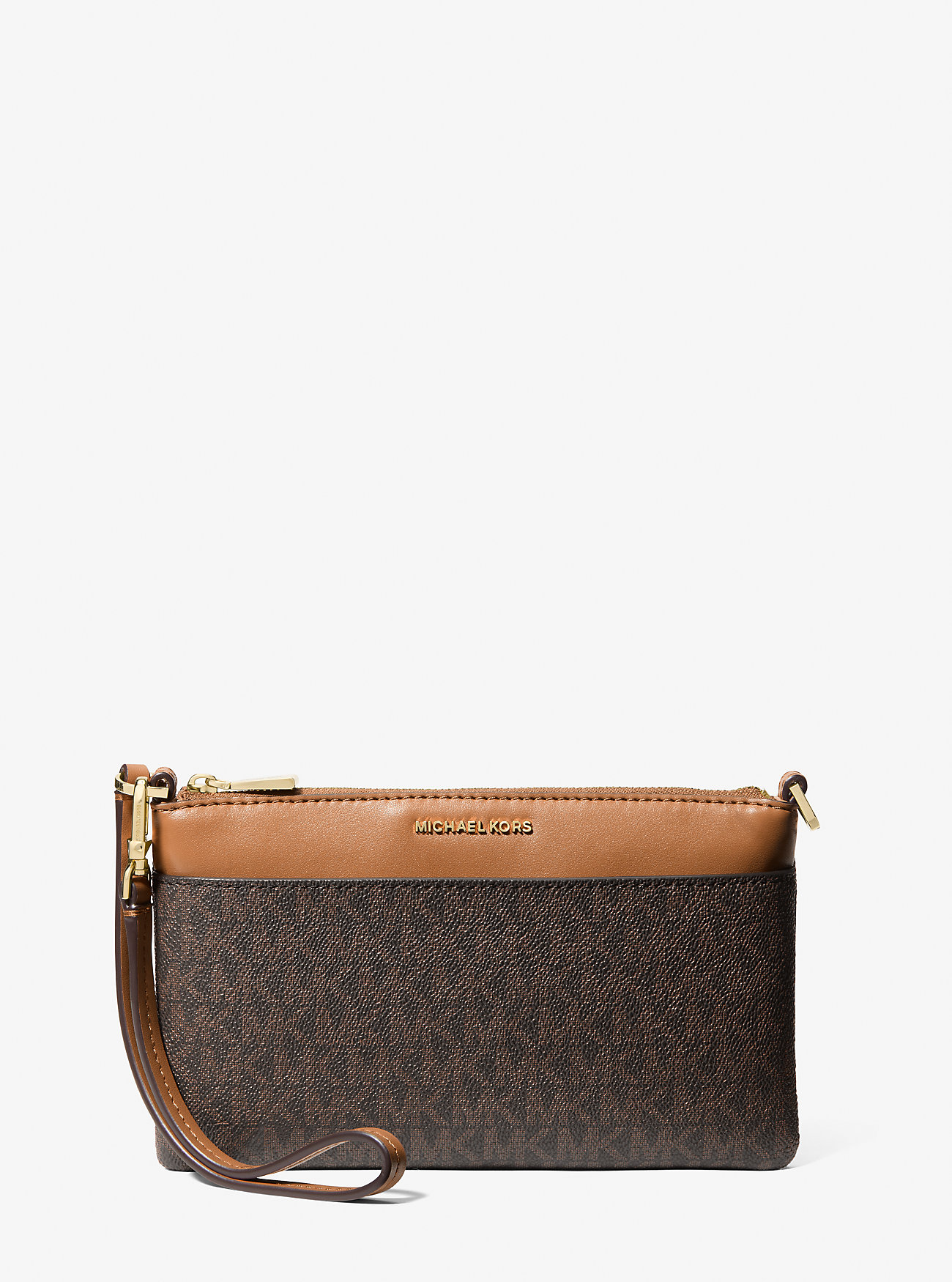 MK Jet Set Medium Signature Logo Wristlet -