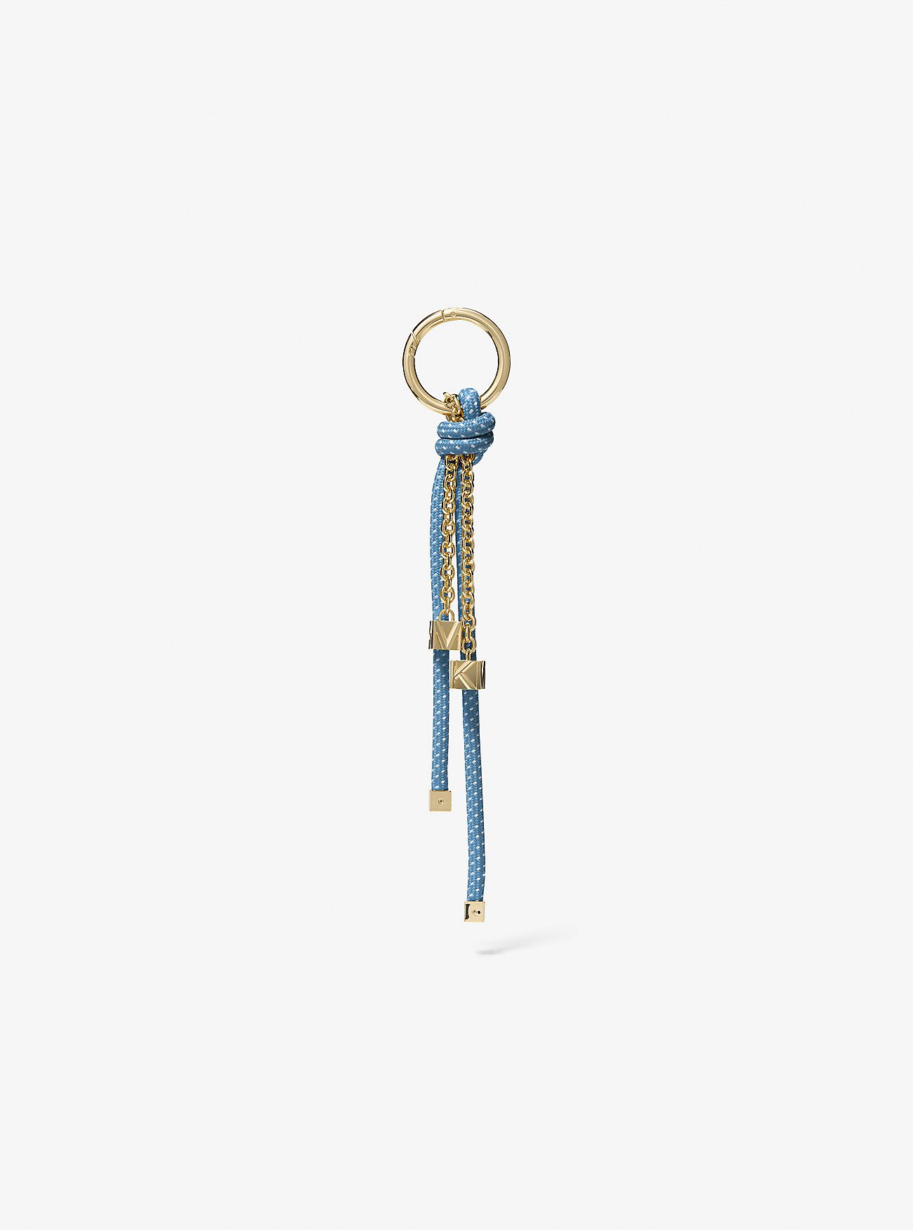 MK Gold-Tone and Speckled Cord Bag Charm -