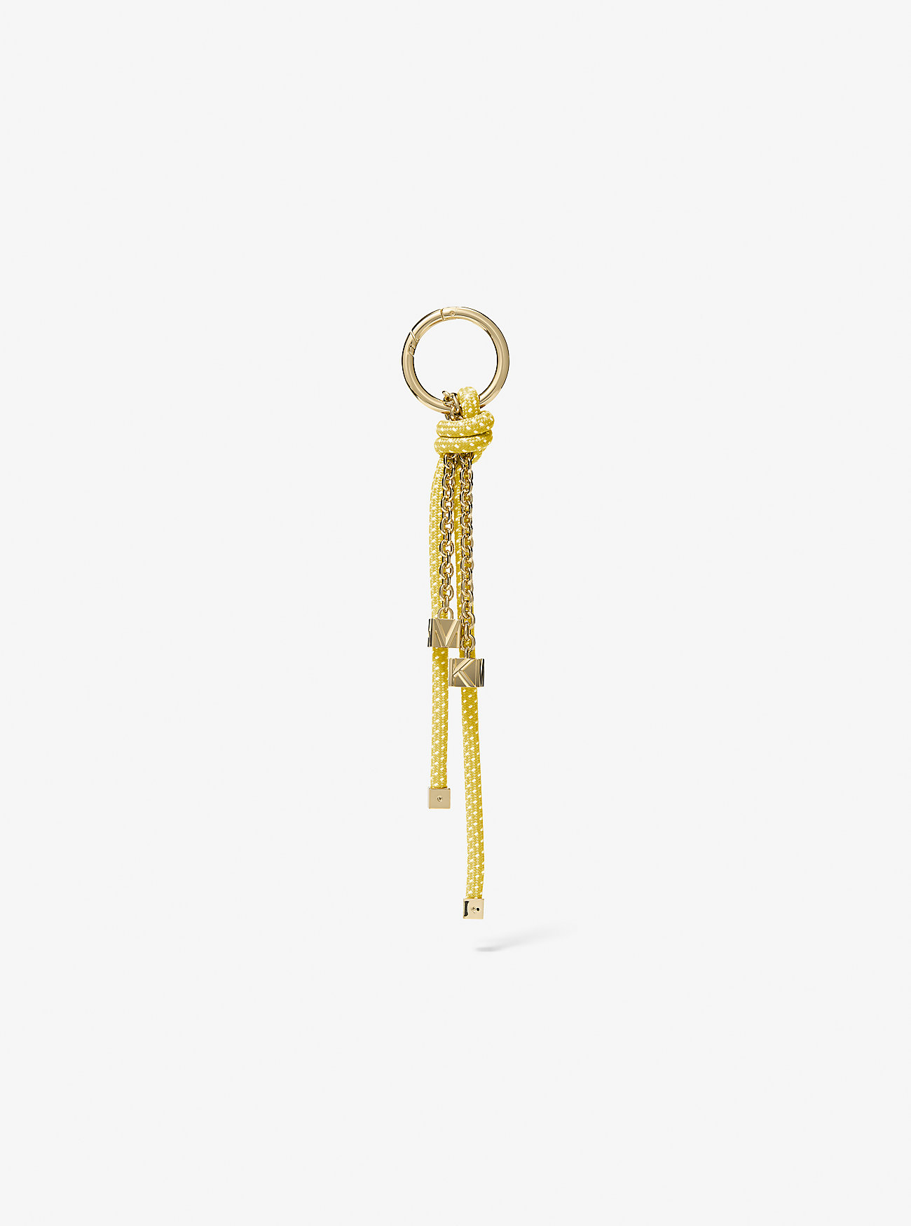 MK Gold-Tone and Speckled Cord Bag Charm -
