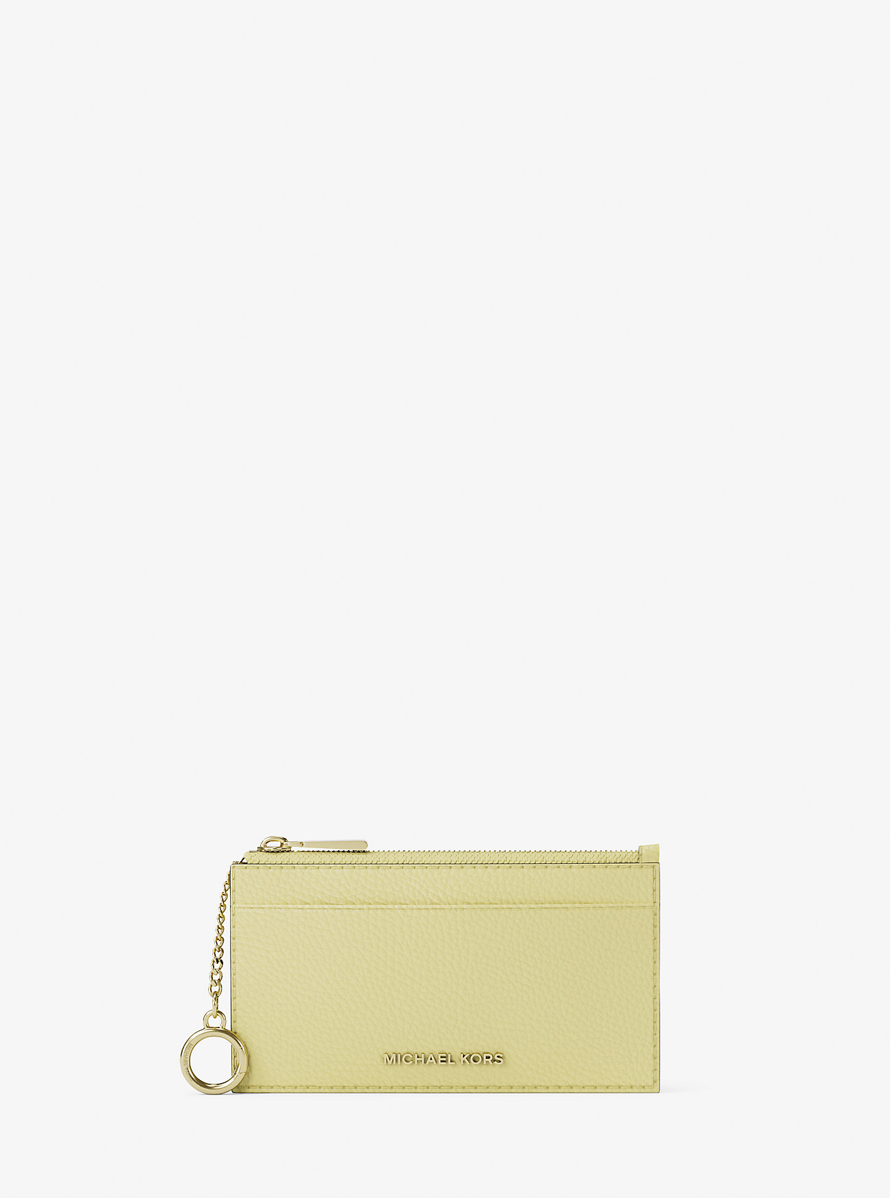MK Jet Set Small Pebbled Leather Card Case -