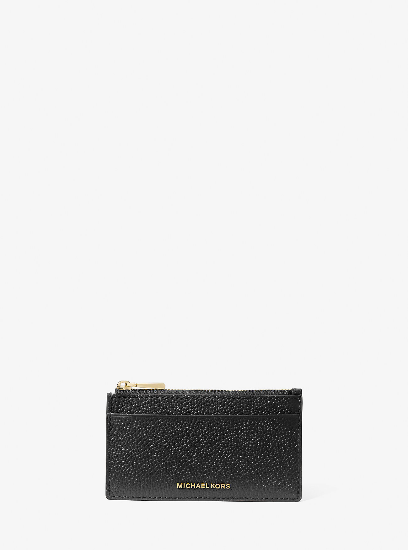 MK Jet Set Small Pebbled Leather Card Case -