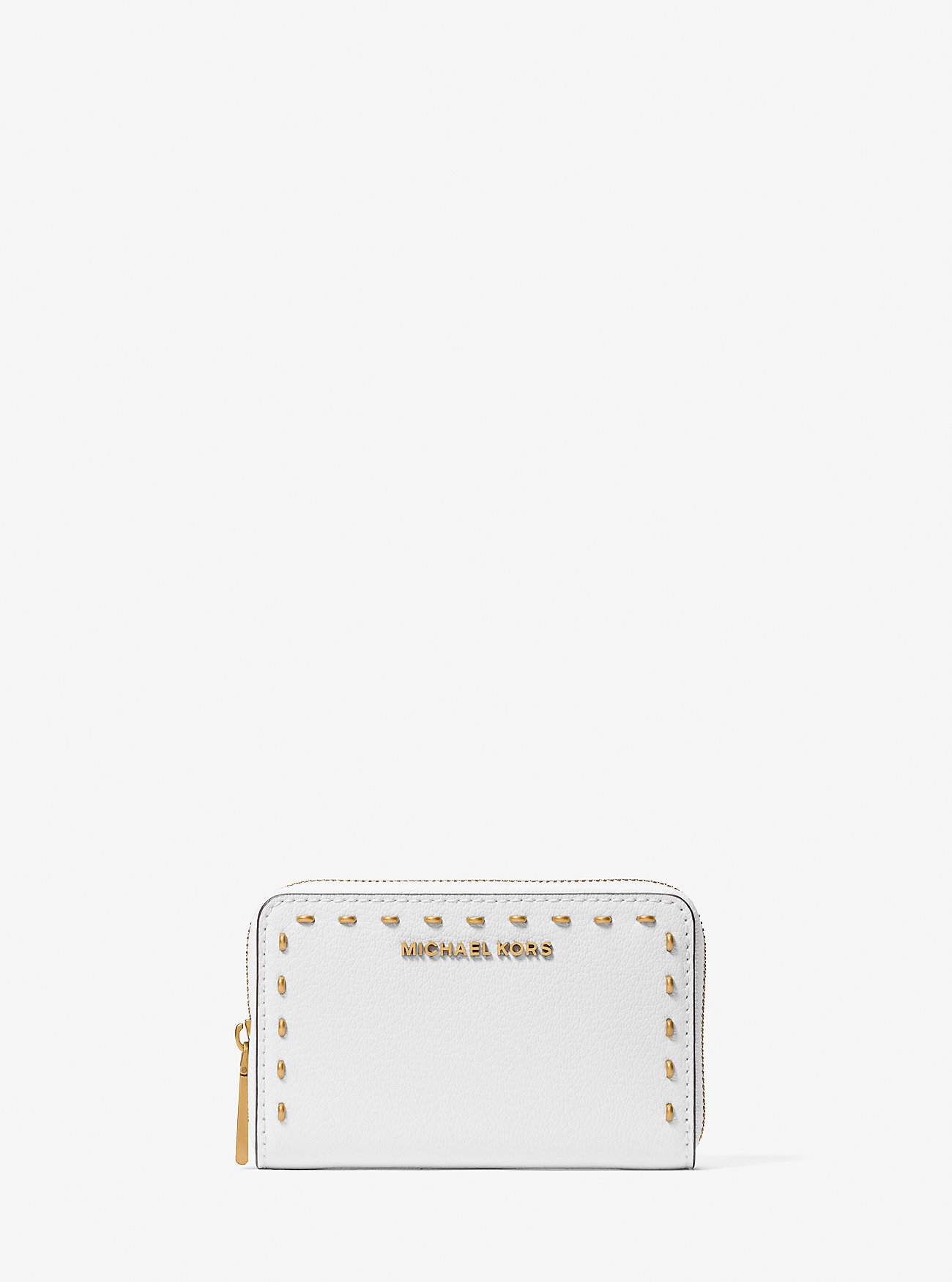 MK Small Studded Leather Wallet -