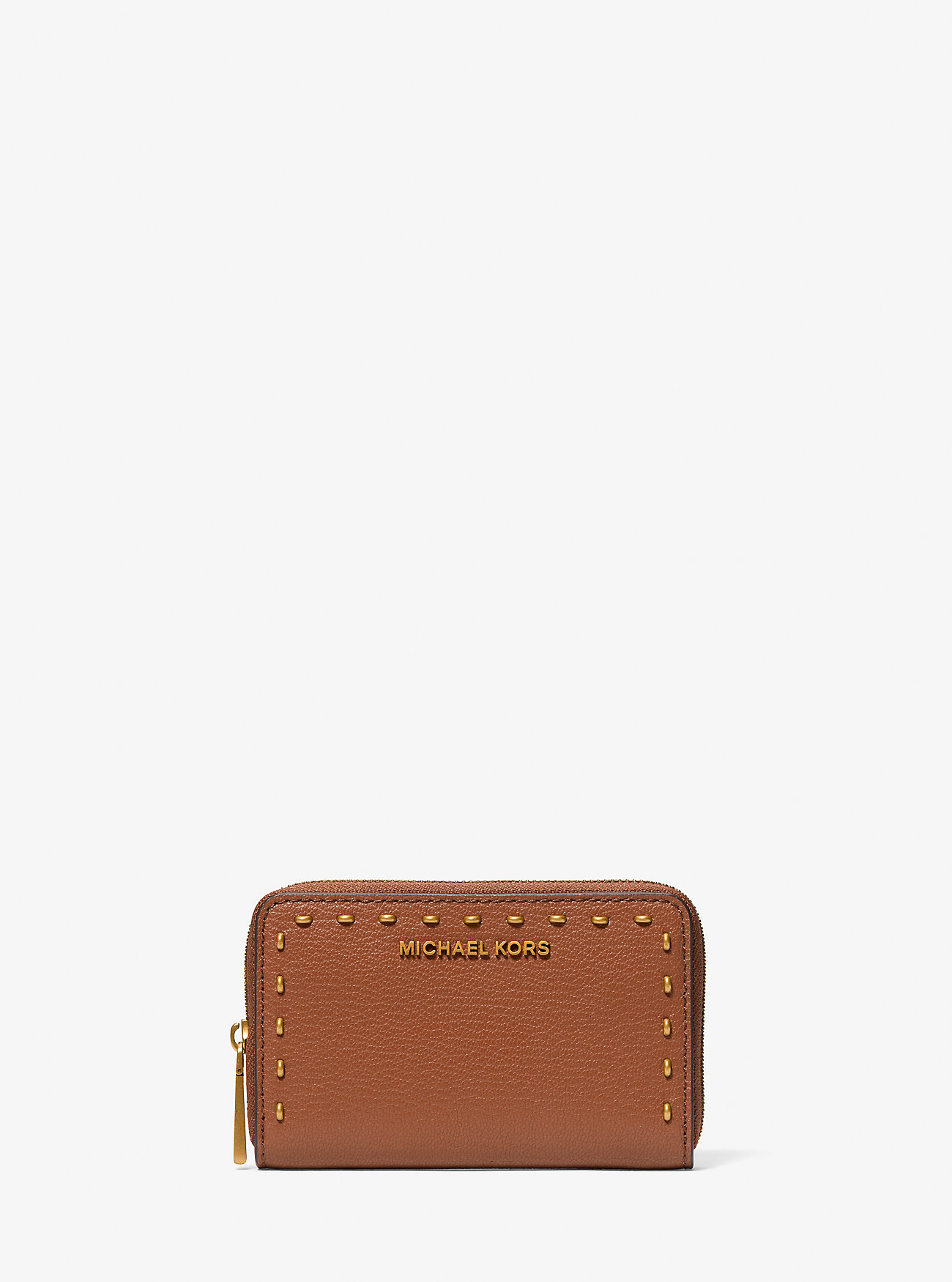 MK Small Studded Leather Wallet -