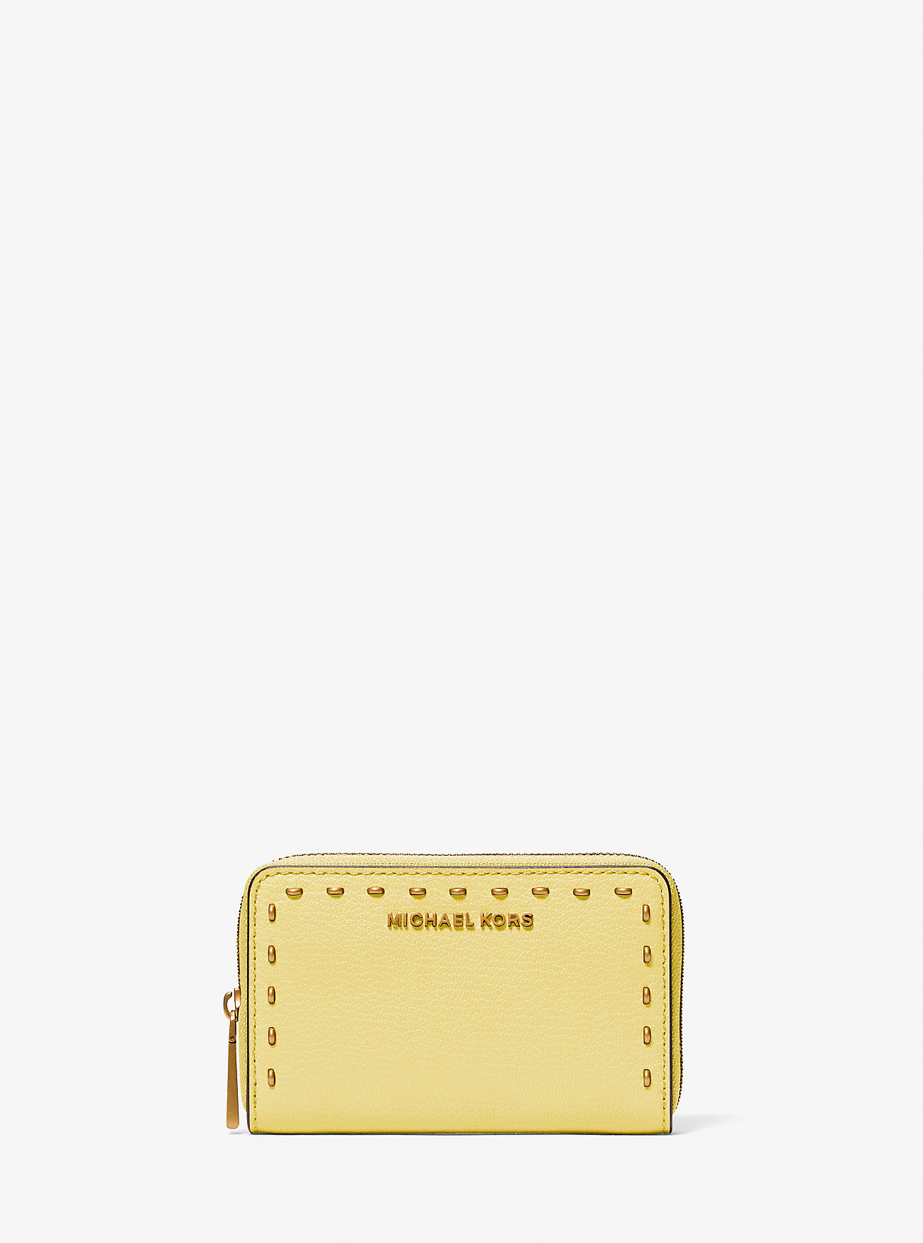MK Small Studded Leather Wallet -