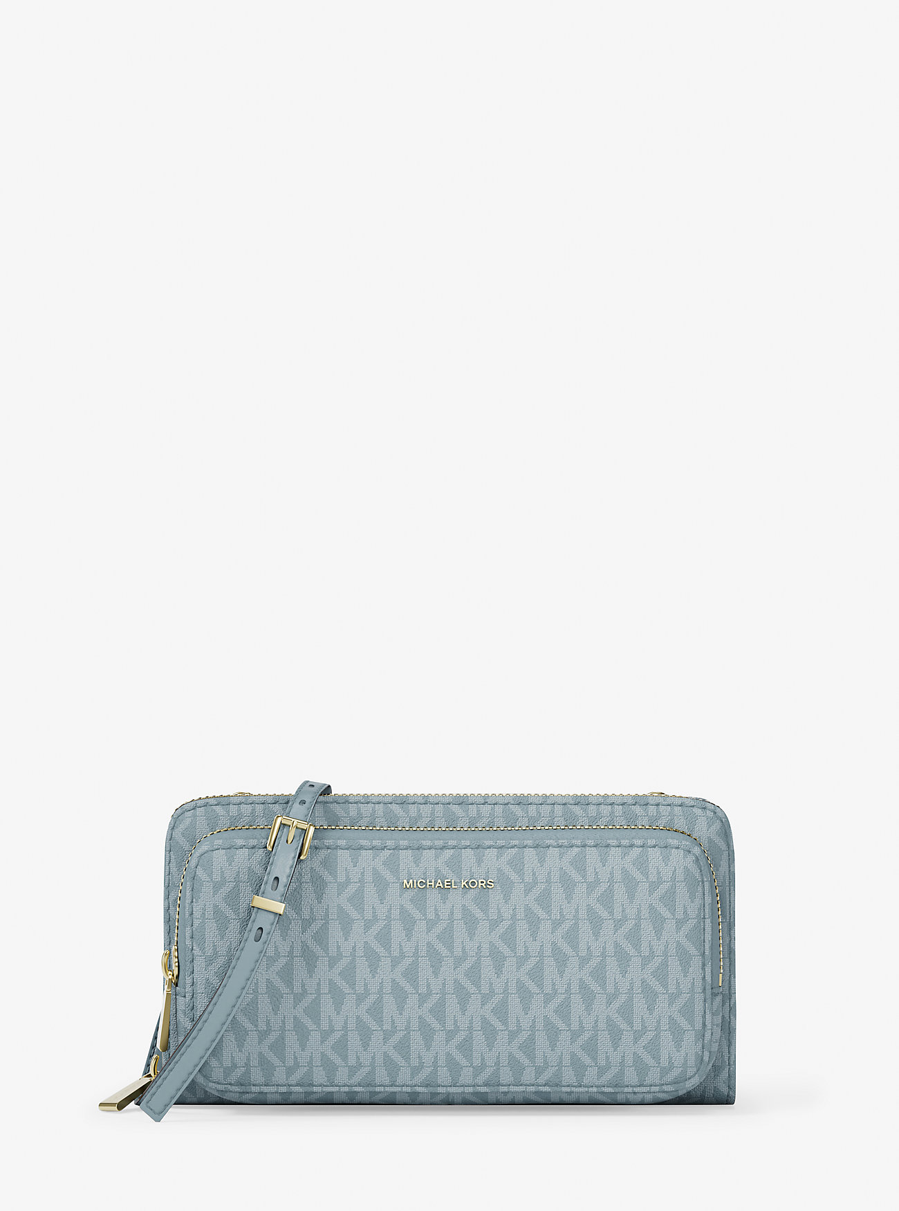 MK Jet Set Large Signature Logo Continental Crossbody Bag - by MICHAEL Michael Kors