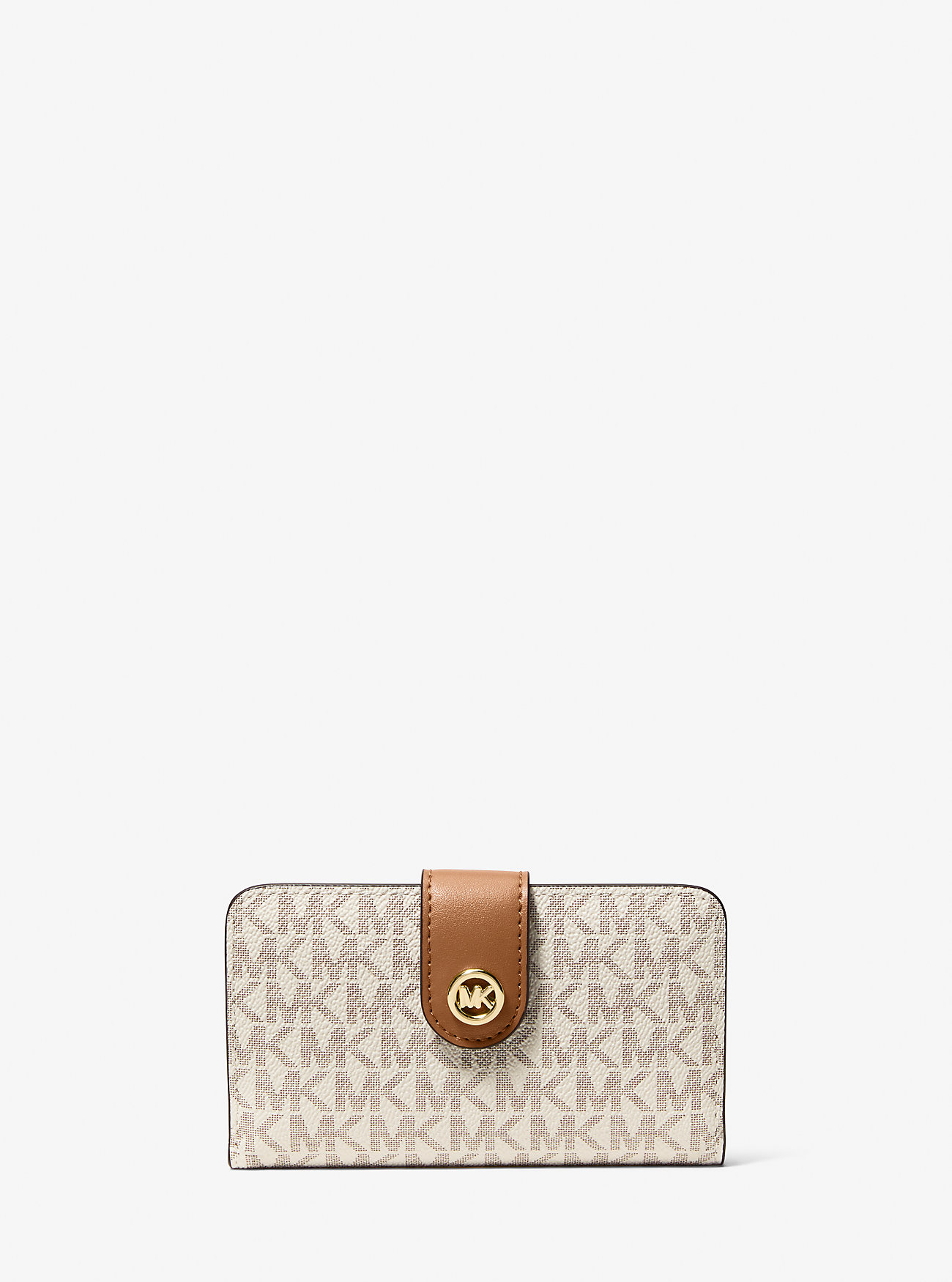 MK Pop Charm Medium Signature Logo Wallet