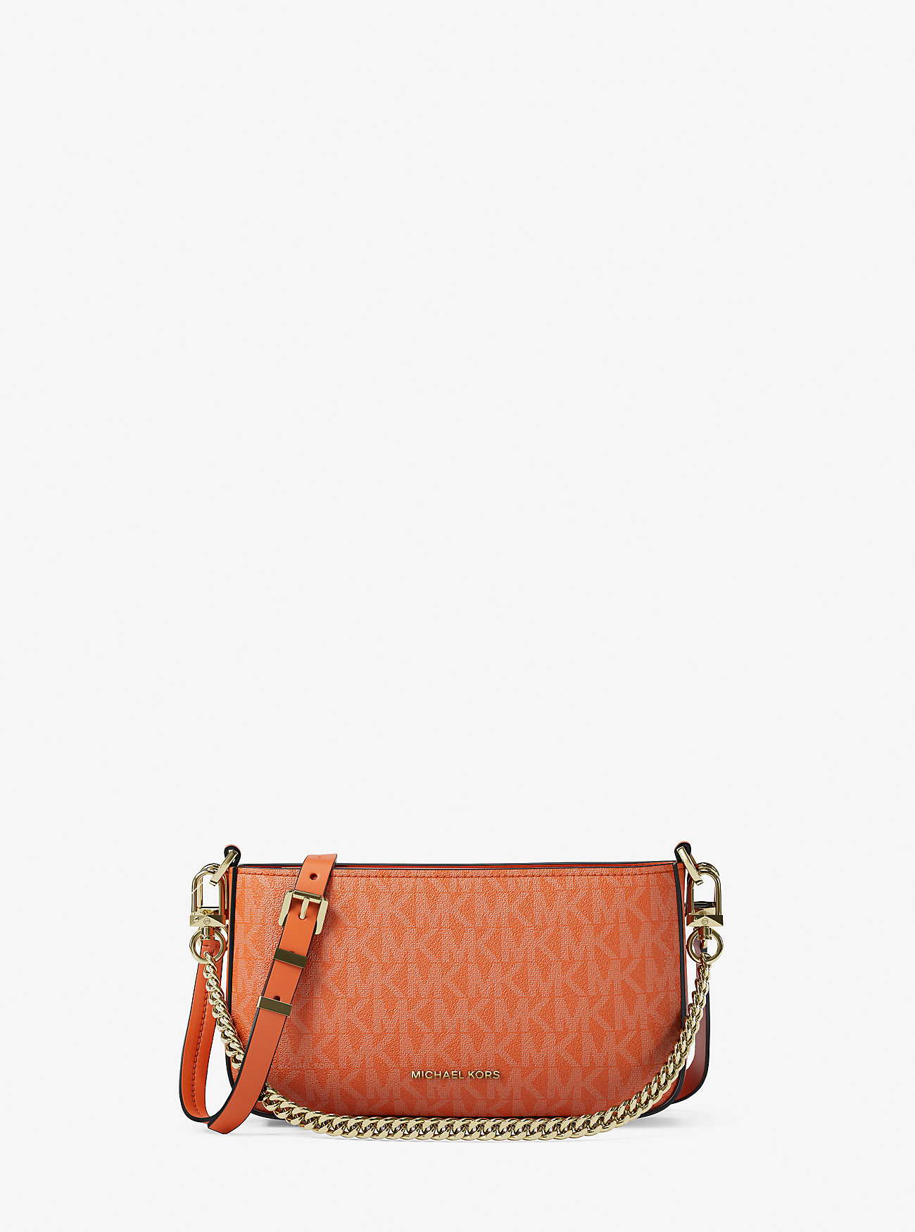 MK Bryant Small Signature Logo Convertible Pochette - Orange