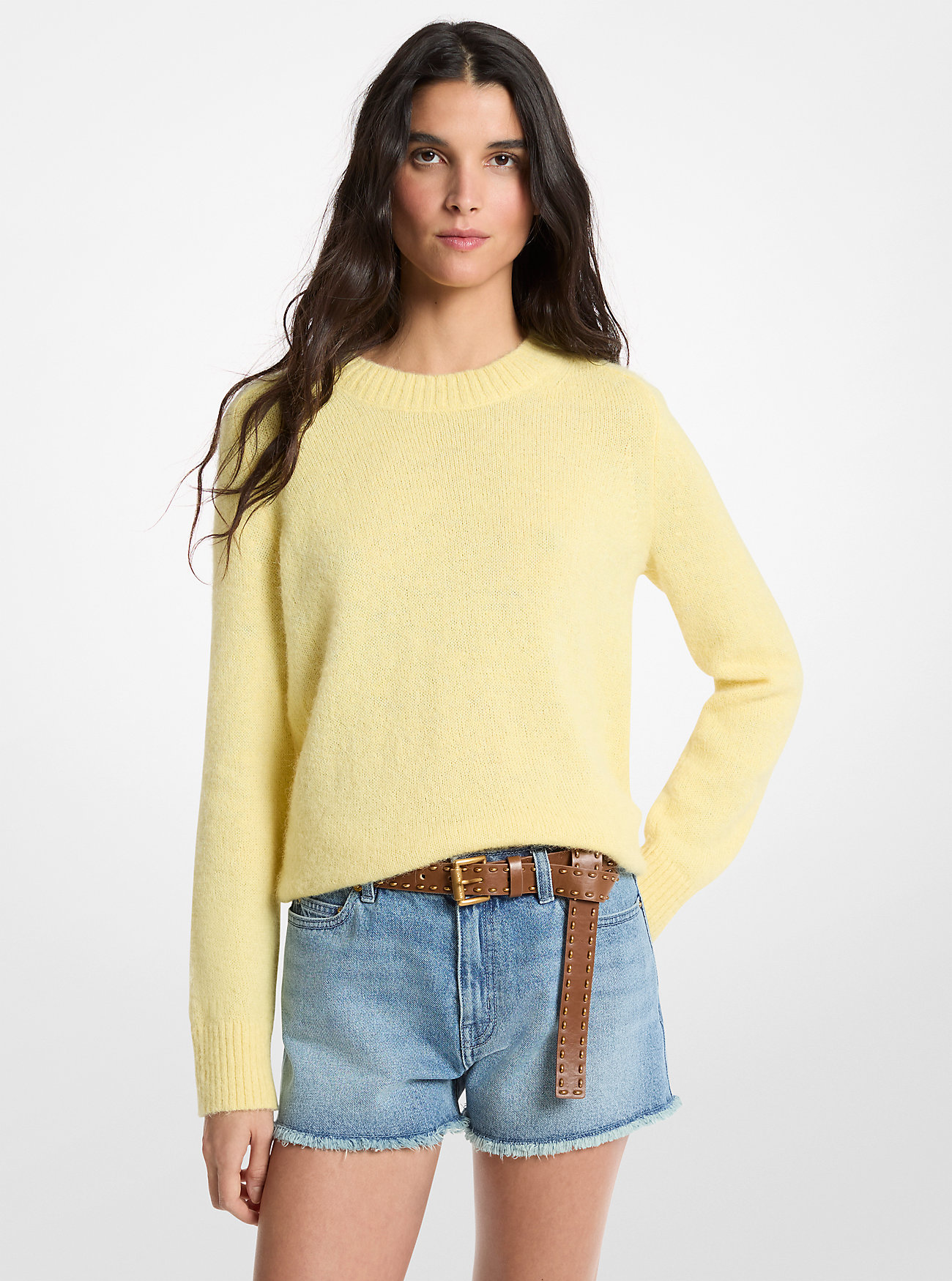 MK Nylon and Alpaca Blend Jumper -