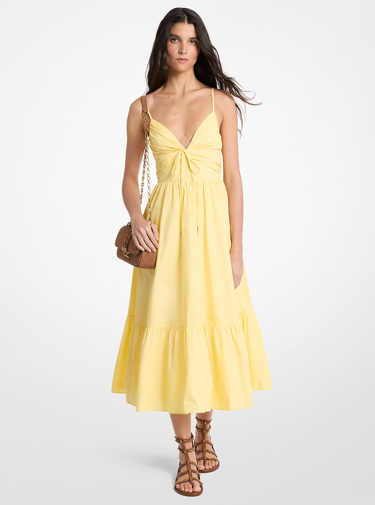 MK Cotton Poplin Midi Dress -