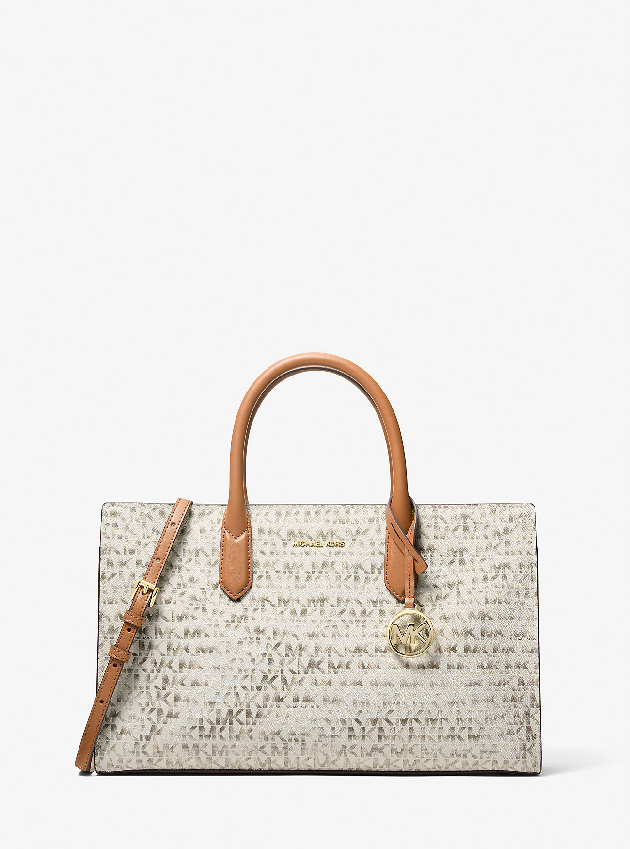 MK Scarlett Medium Signature Logo Satchel -